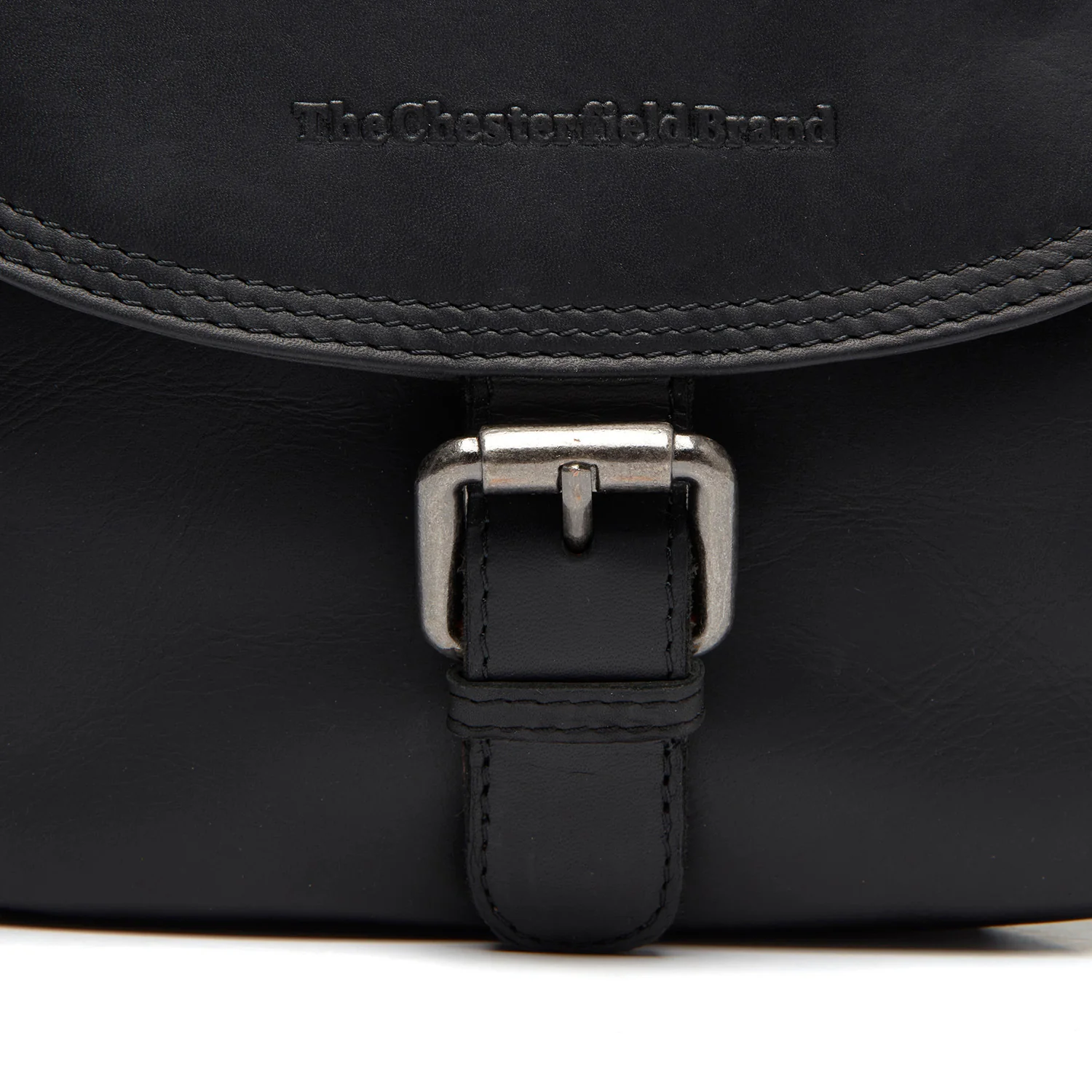 Leather Shoulder Bag Black Lucian - Image 2