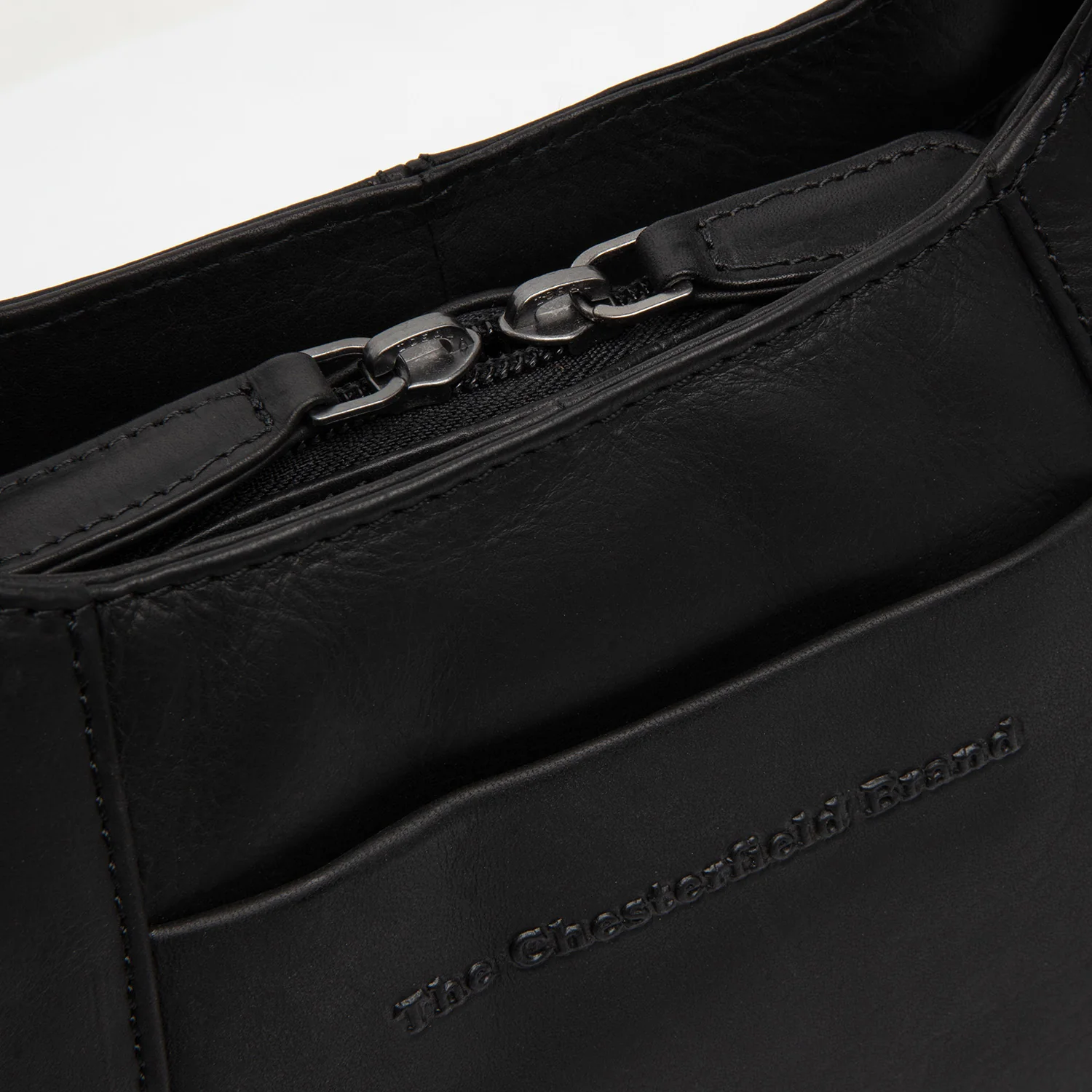 Leather Shoulder Bag Black Lunera - Image 2