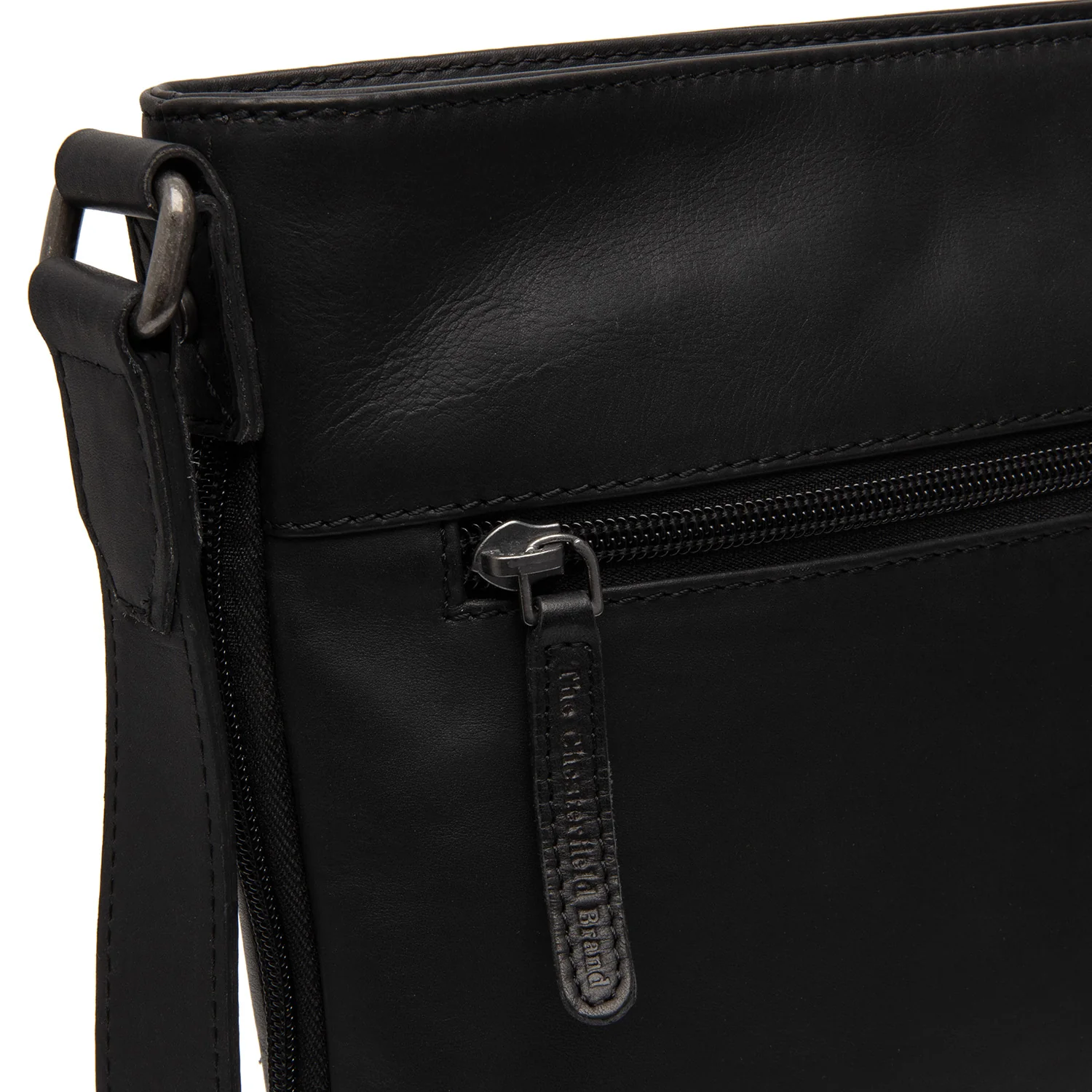 Leather Shoulder Bag Black Mirea - Image 5