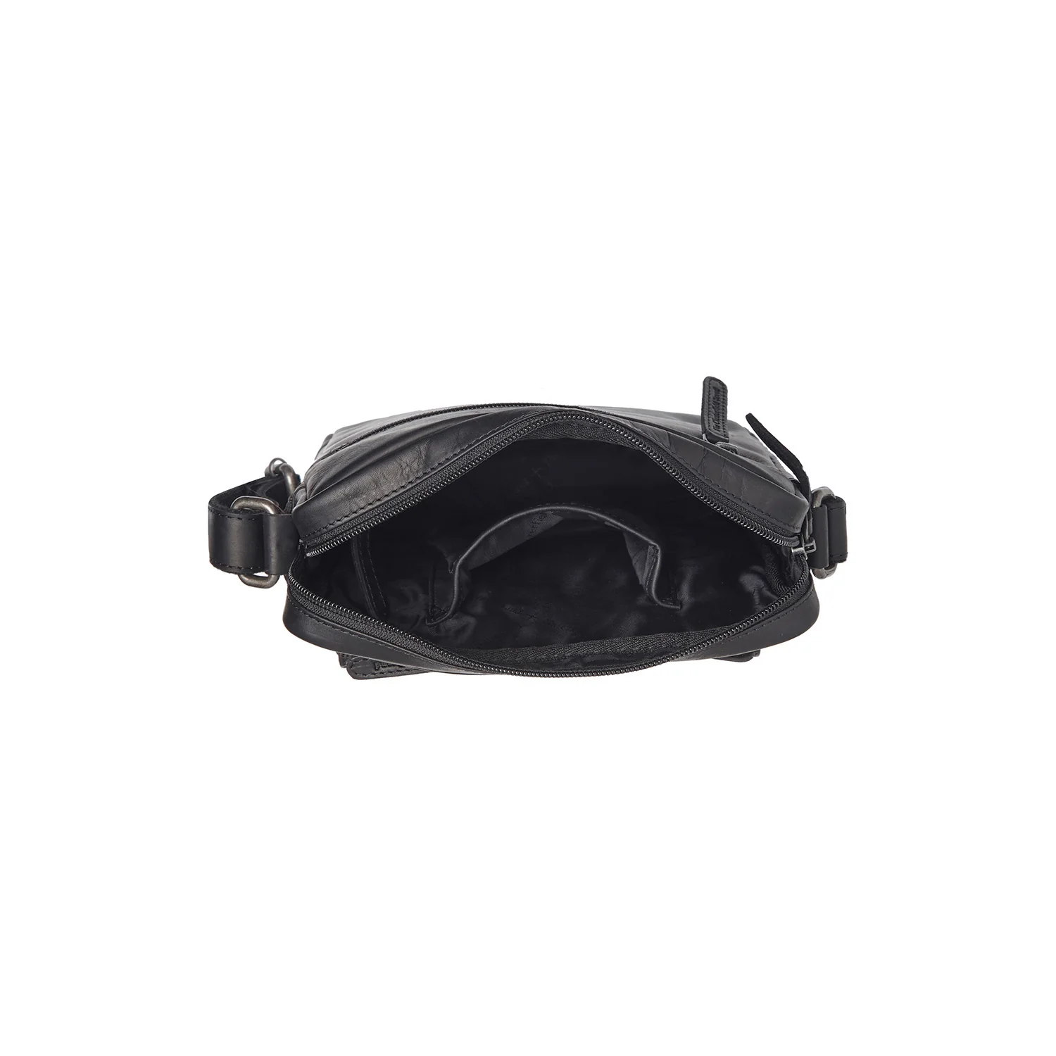 Leather Shoulder Bag Black Montira - Image 6