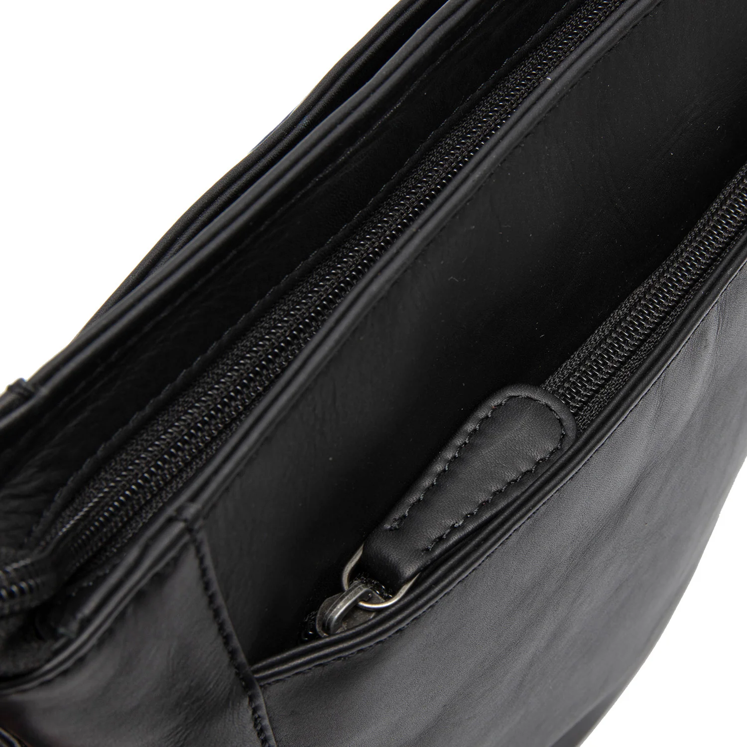 Leather Shoulder Bag Black Moore - Image 5