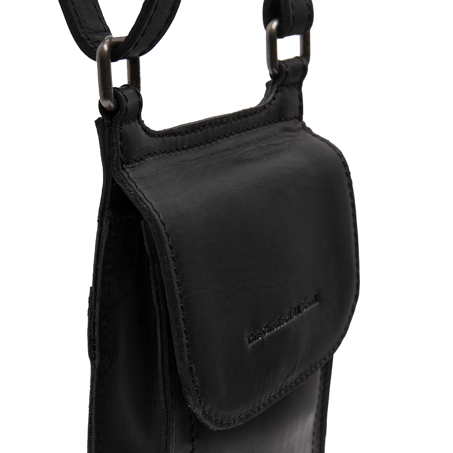 Leather Phone Pouch Black Nebra - Image 3