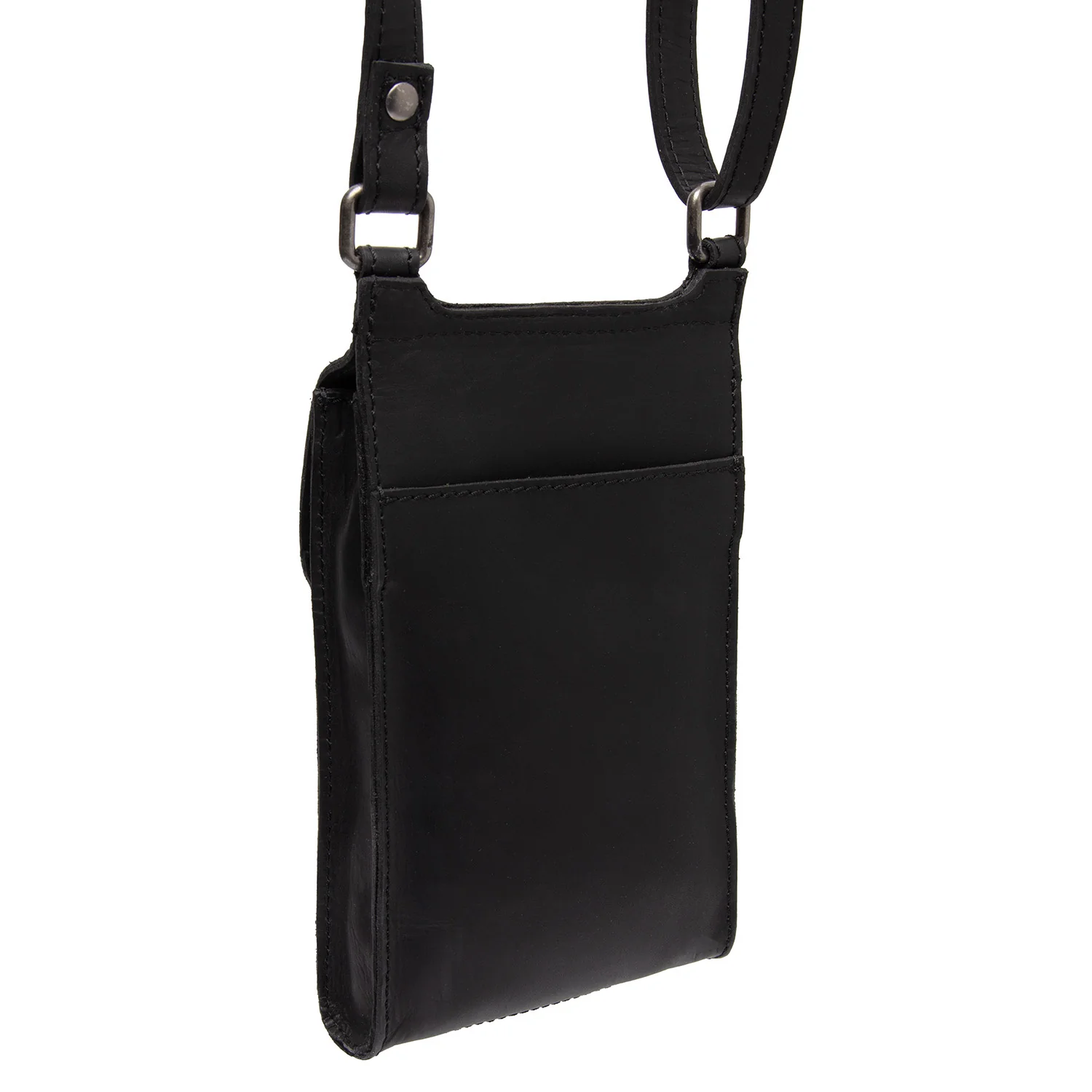 Leather Phone Pouch Black Nebra - Image 7