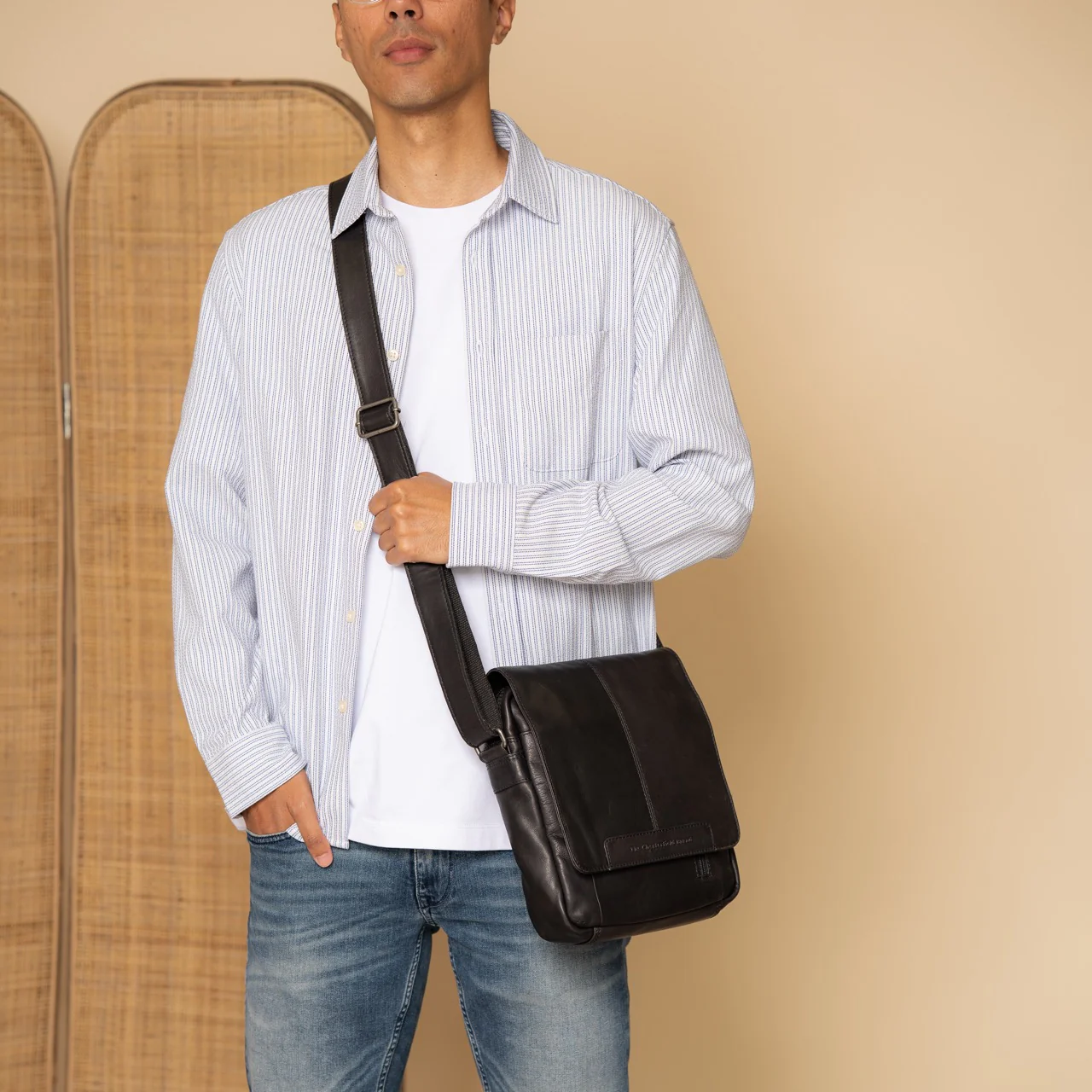 Leather Shoulder Bag Black Remy - Image 2