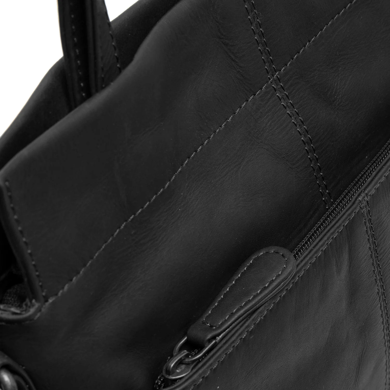 Leather Shoulder Bag Black Rivington - Image 5