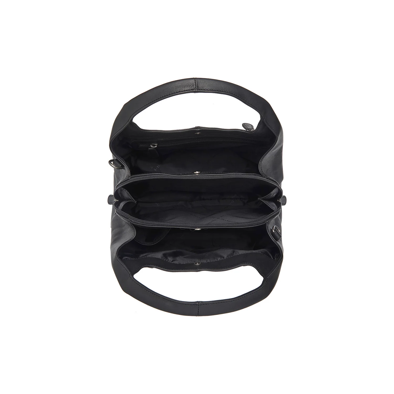 Leather Shoulder Bag Black Salina - Image 7