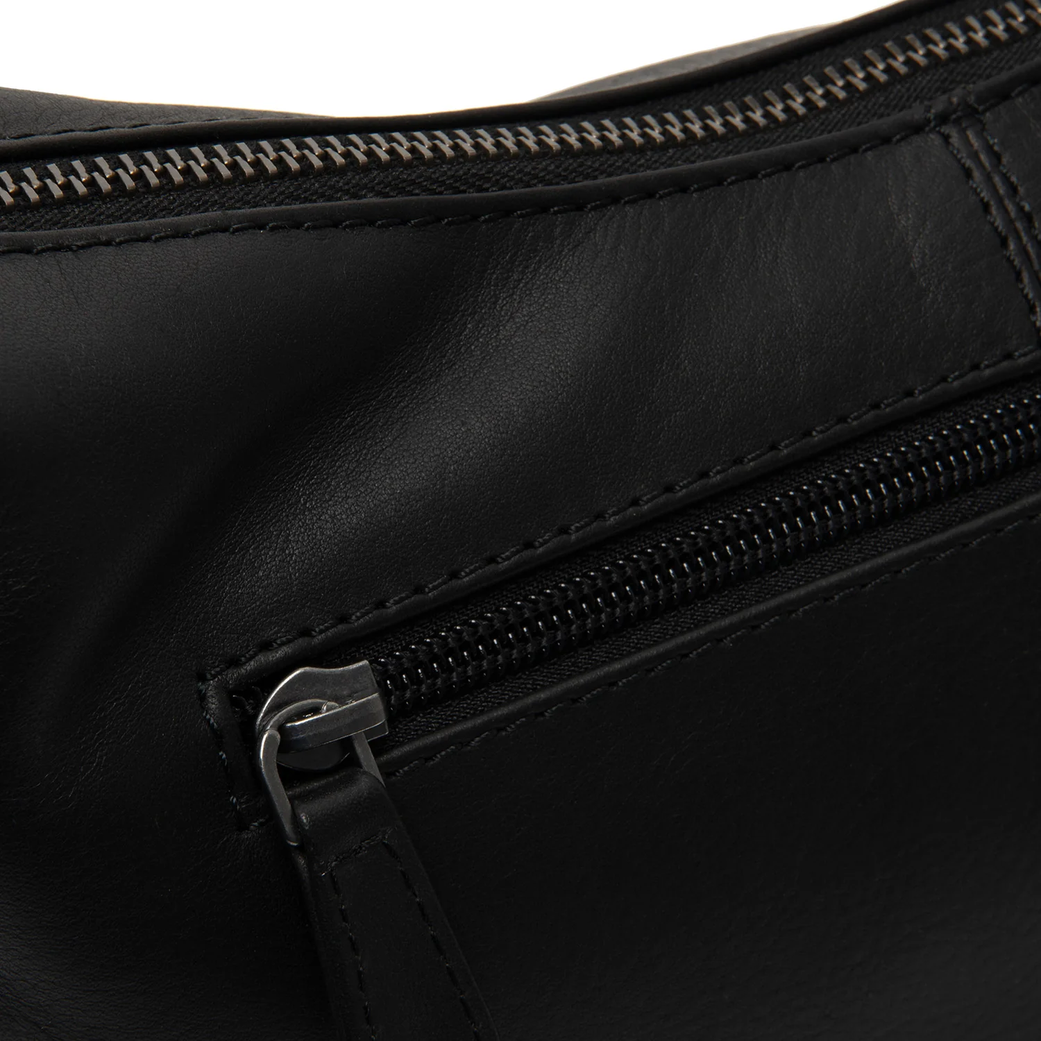 Leather Shoulder Bag Black Skara - Image 6