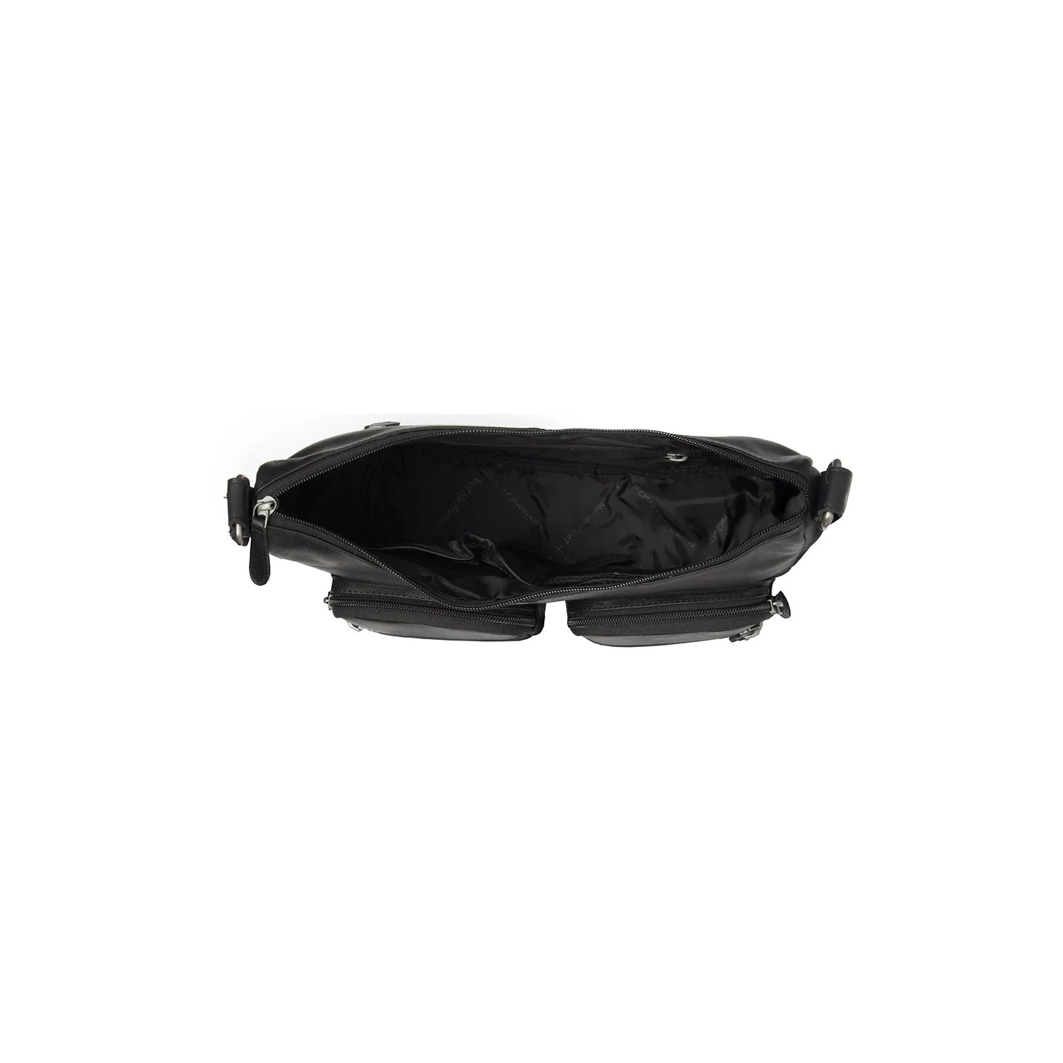 Leather Shoulder Bag Black Valenora - Image 4