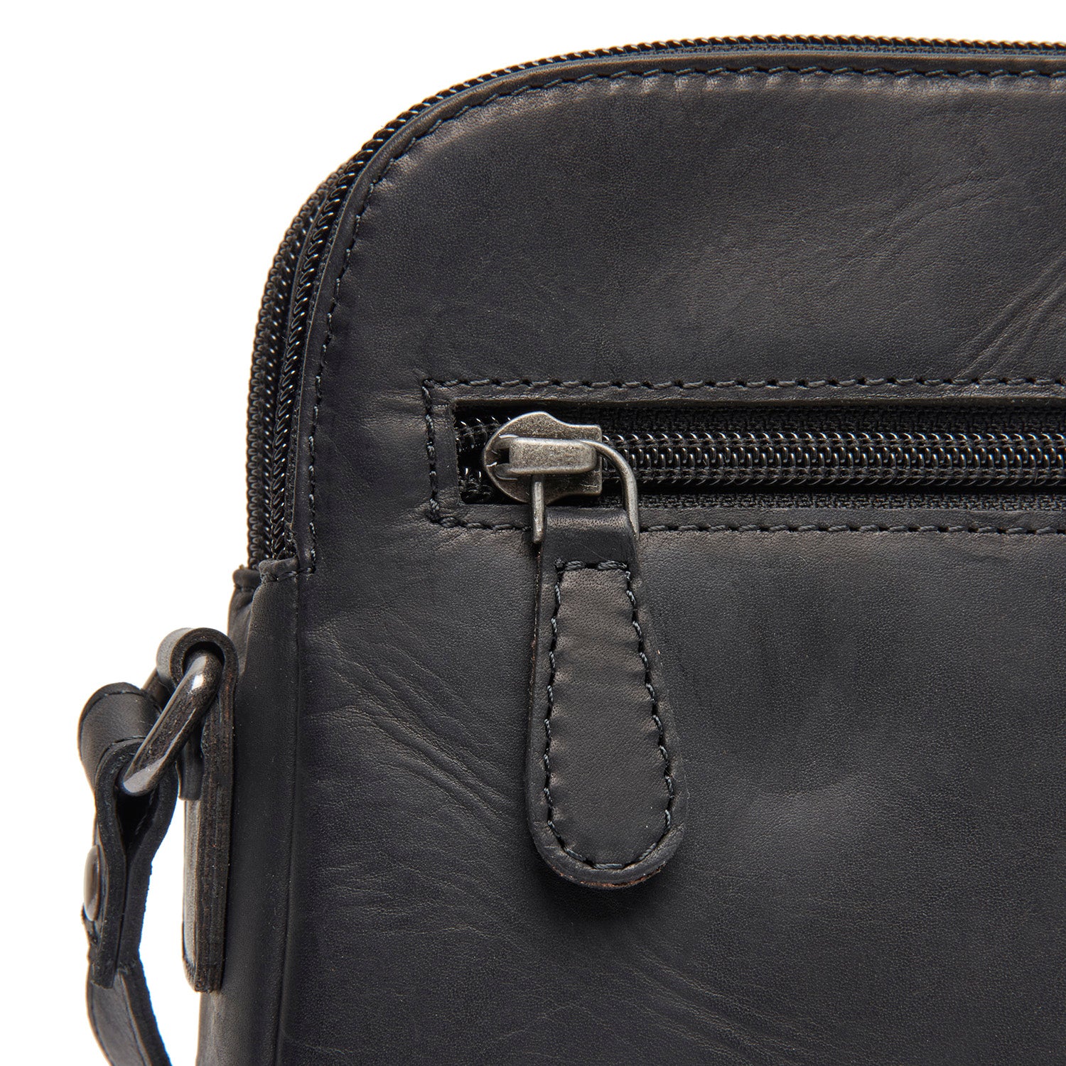 Leather Shoulder Bag Black Vionne - Image 3