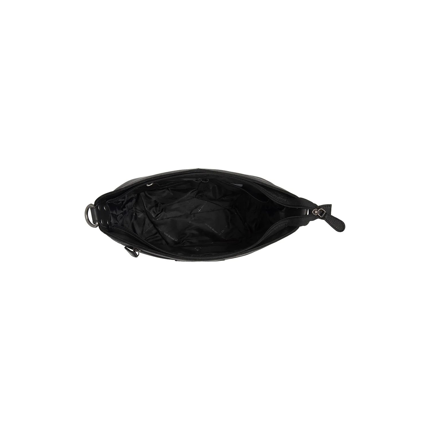 Leather Shoulder Bag Black Zarita - Image 8