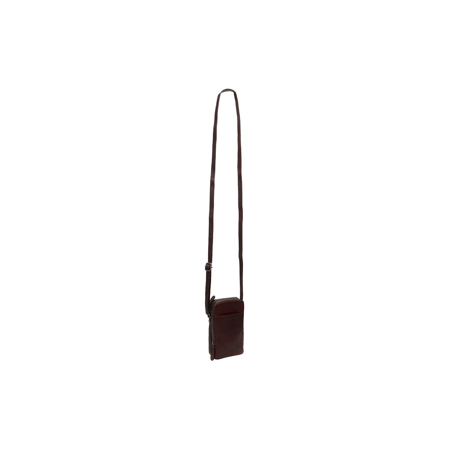 Leather Phone Pouch Brown Alesund - Image 2