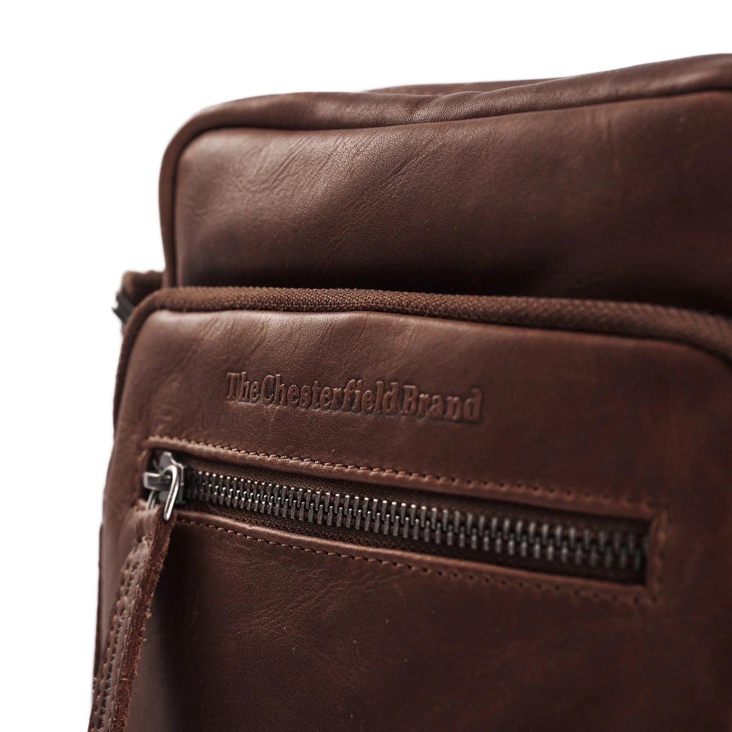 Leather Shoulder Bag Brown Birmingham - Image 5