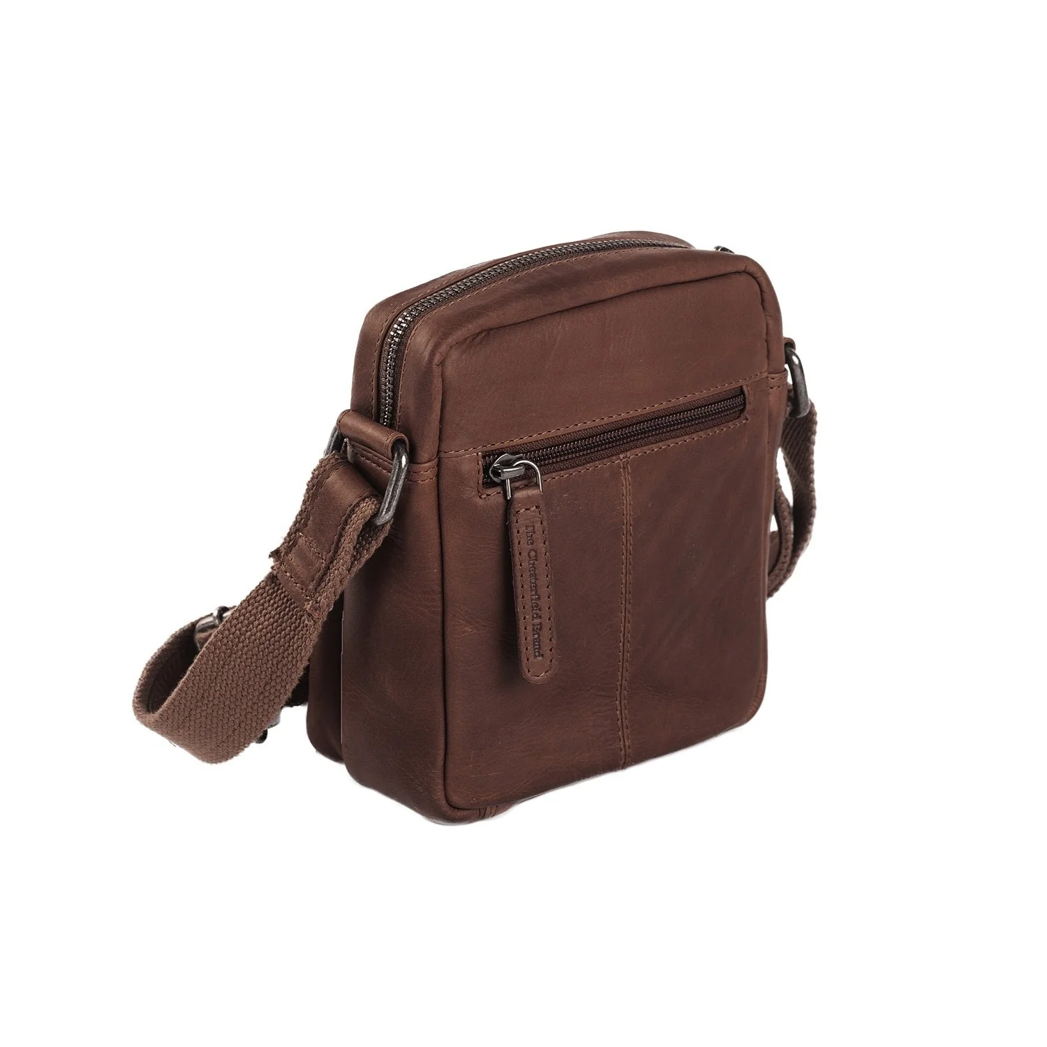 Leather Shoulder Bag Brown Bremen - Image 6