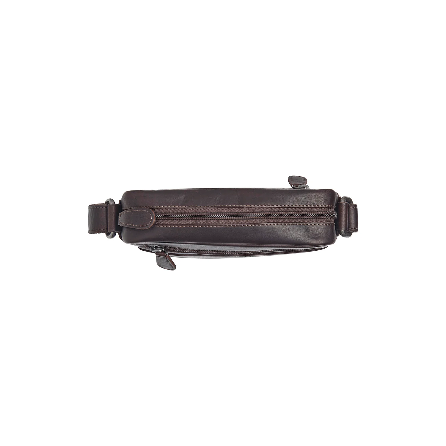 Leather Shoulder Bag Brown Laveno - Image 4