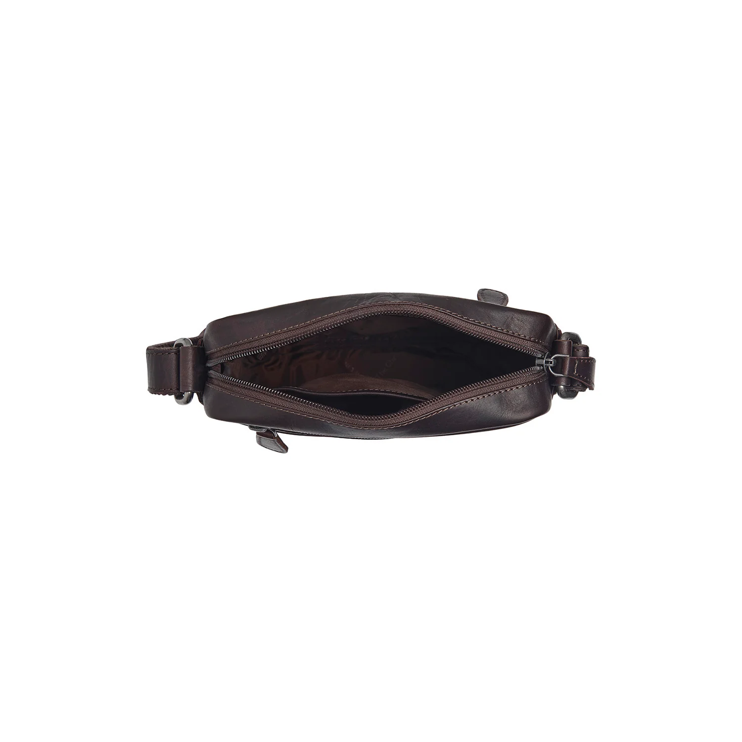 Leather Shoulder Bag Brown Laveno - Image 5