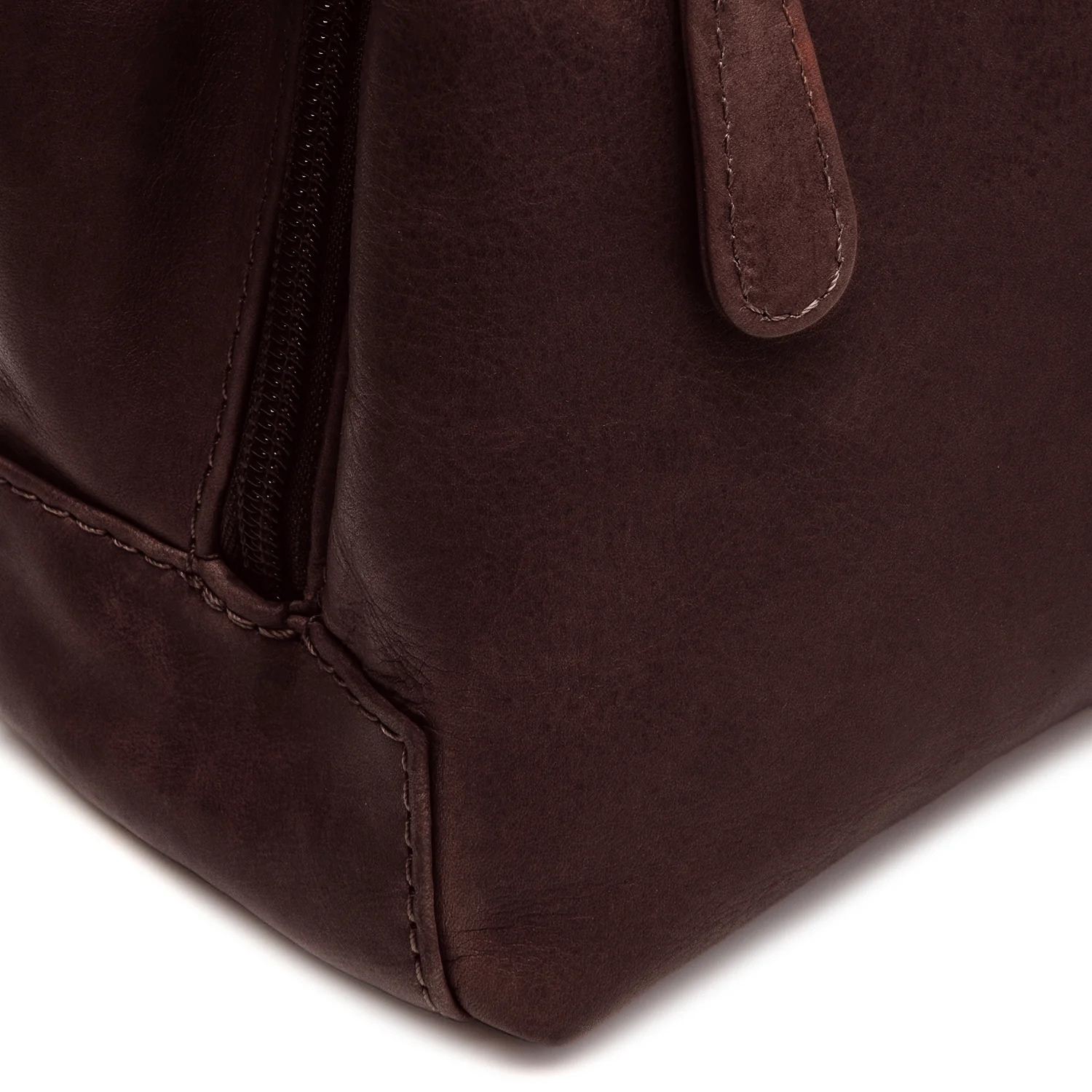 Leather Shoulder Bag Brown Lunera - Image 5