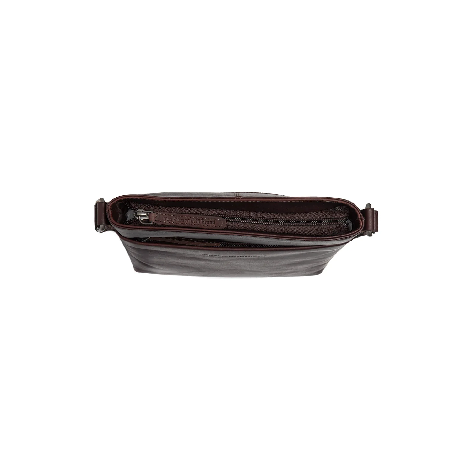 Leather Shoulder Bag Brown Navene - Image 3