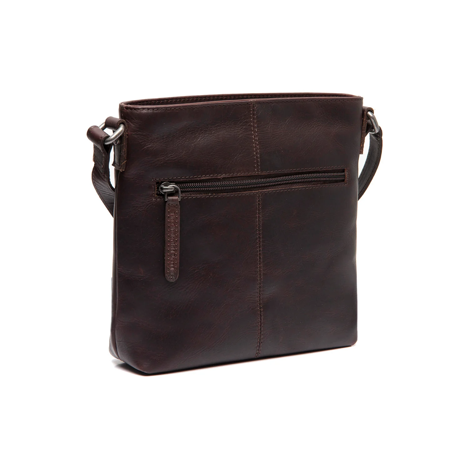 Leather Shoulder Bag Brown Navene - Image 6