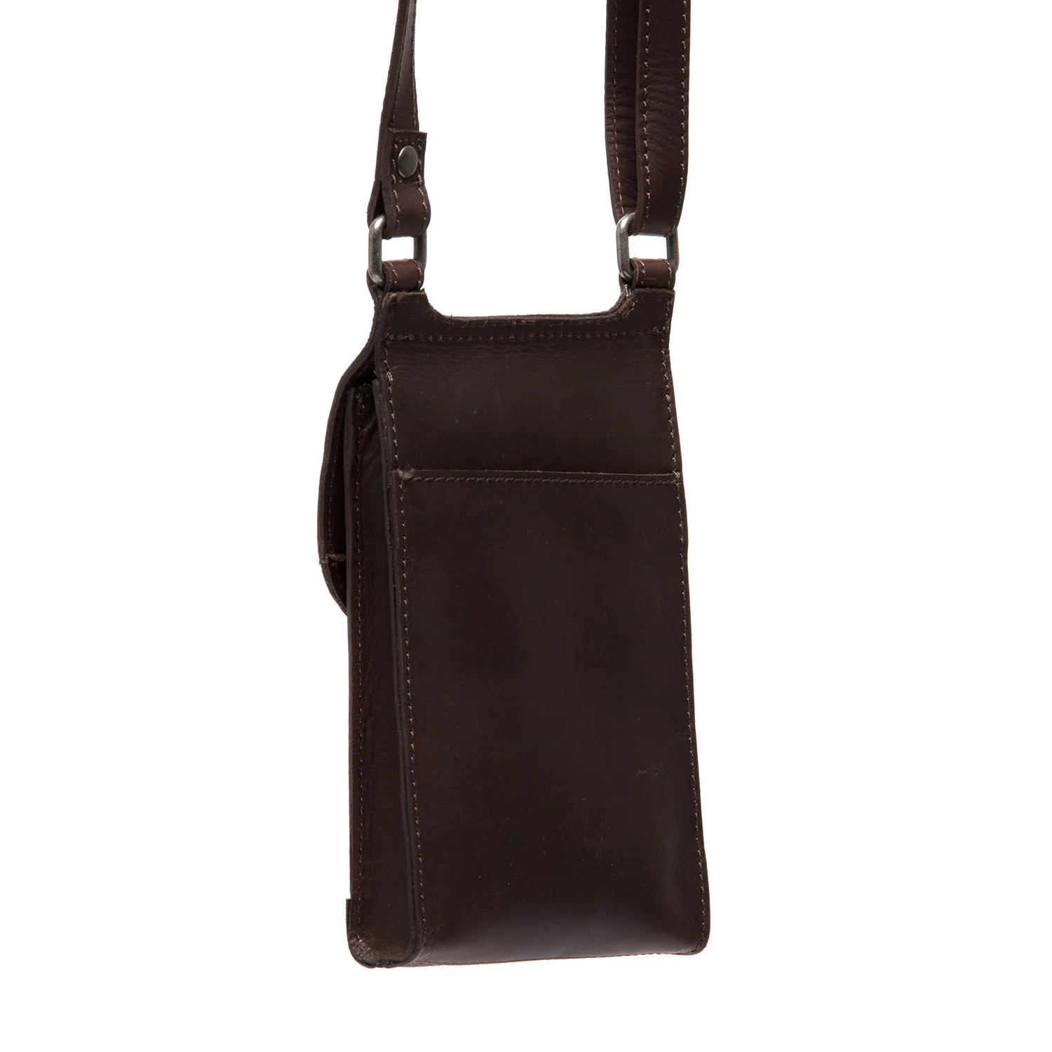 Leather Phone Pouch Brown Nebra - Image 6