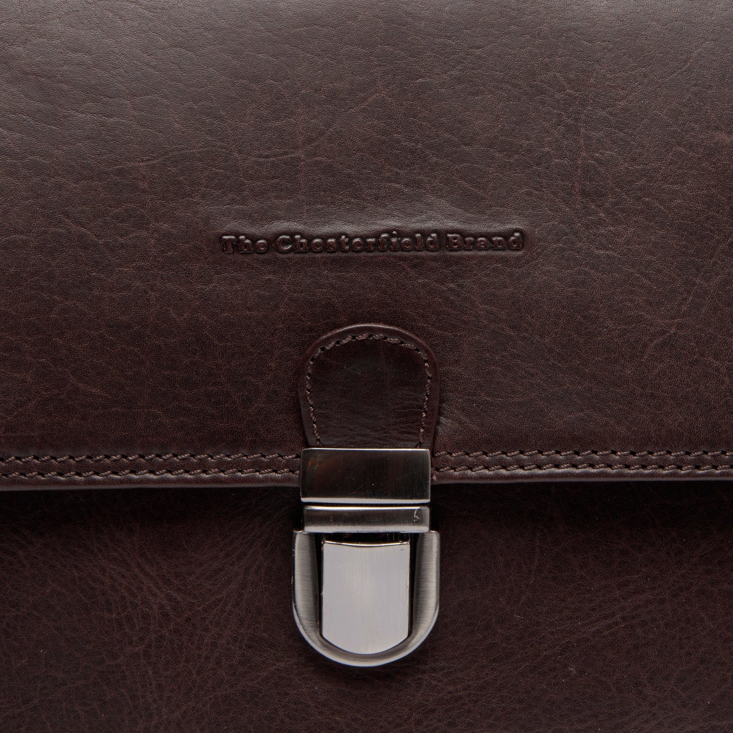 Leather Shoulder Bag Brown Renata - Image 3