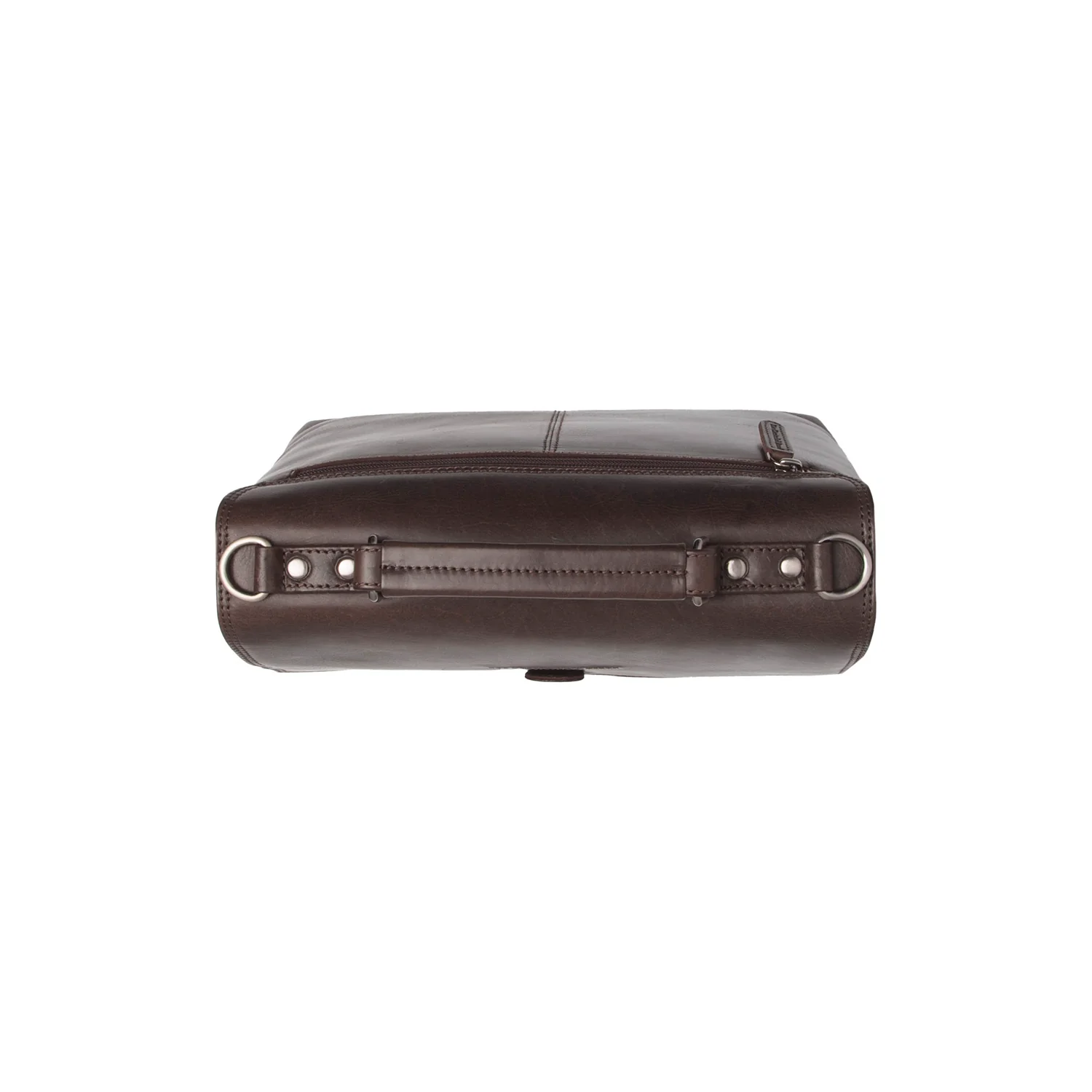 Leather Shoulder Bag Brown Renata - Image 4