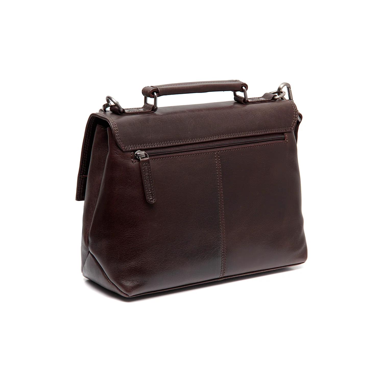 Leather Shoulder Bag Brown Renata - Image 7