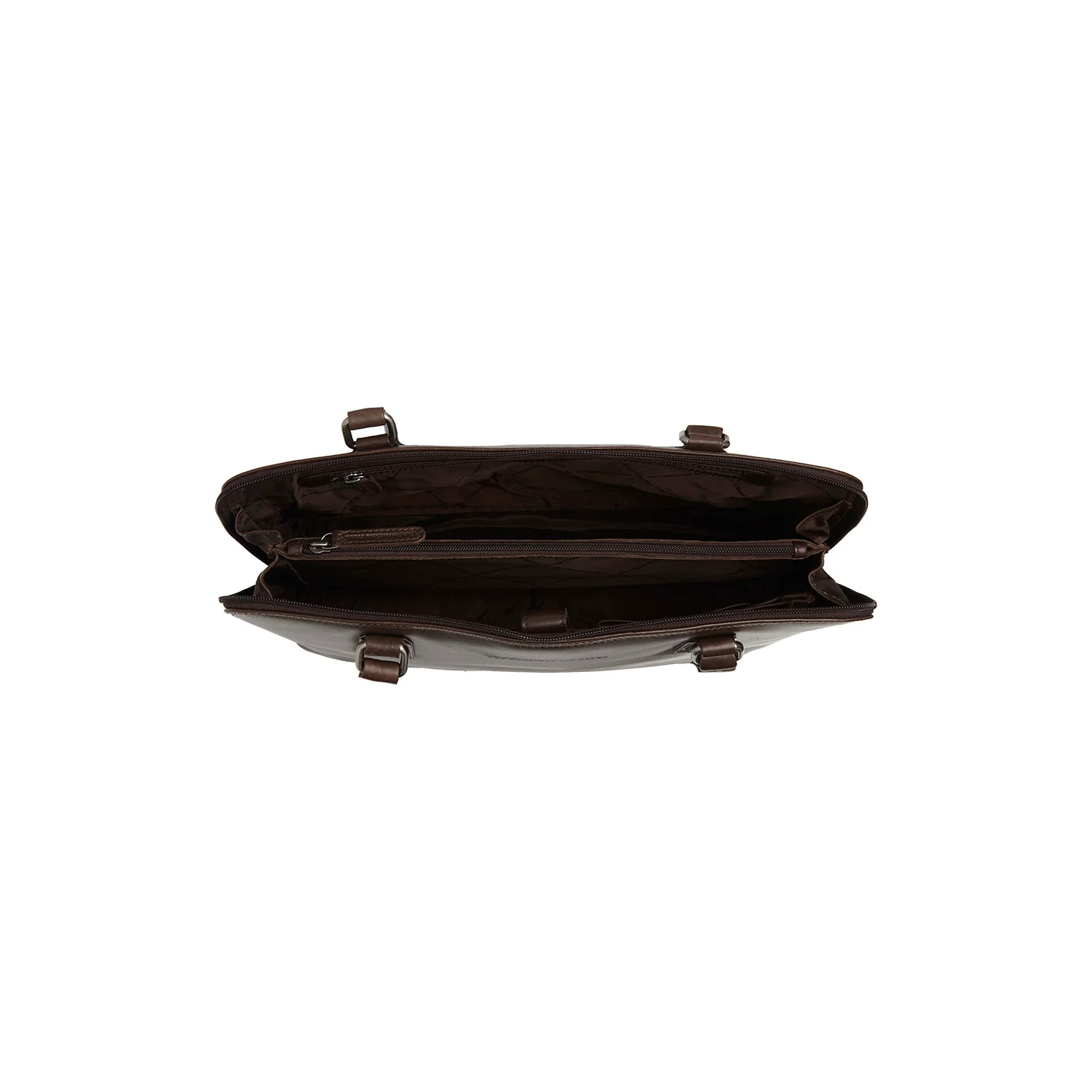 Leather Shoulder Bag Brown Selvino - Image 6