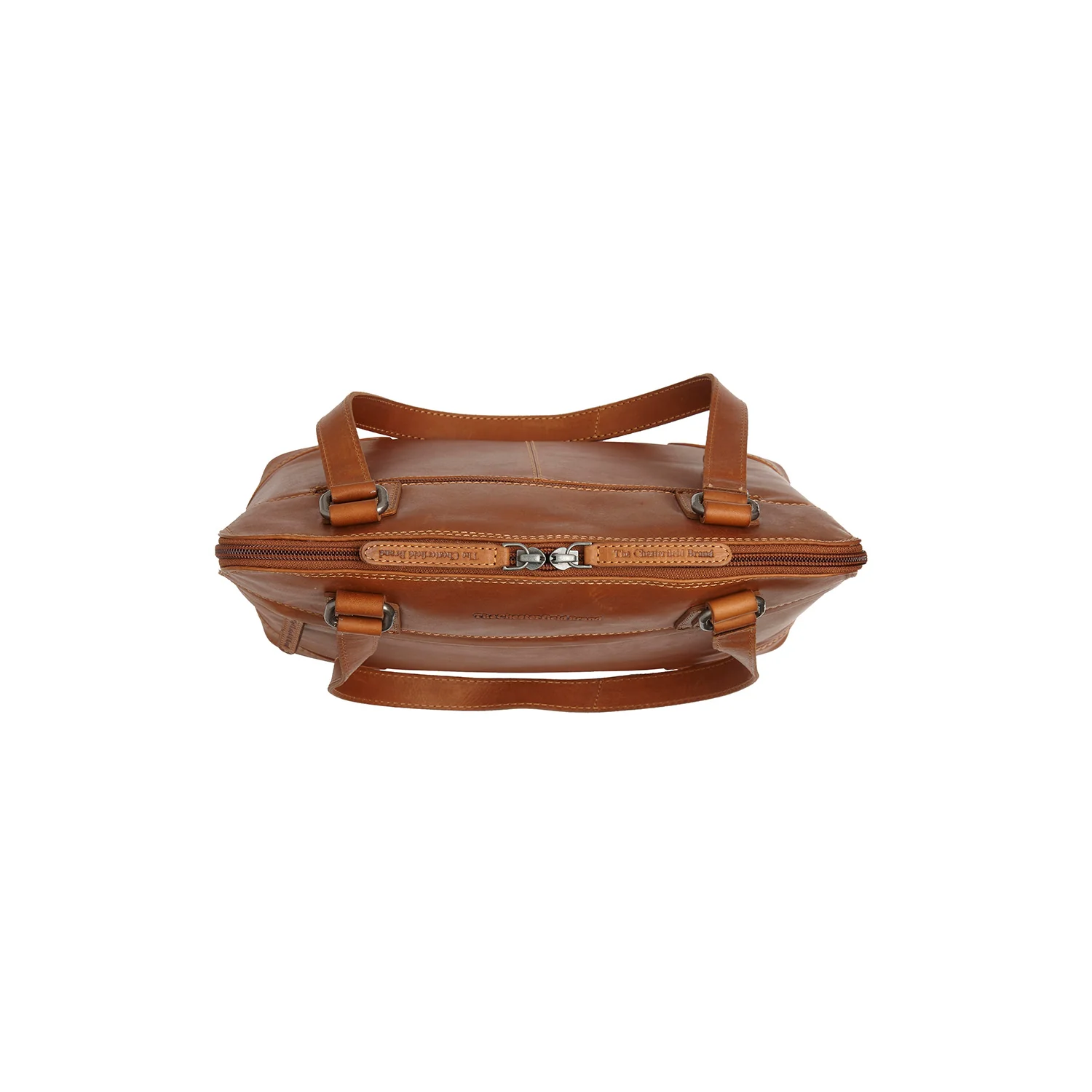 Leather Shoulder Bag Cognac Belgrado - Image 4