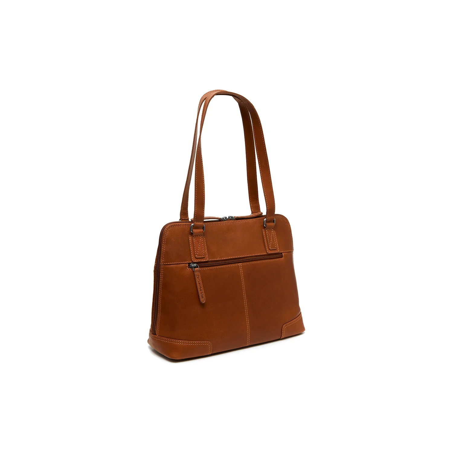 Leather Shoulder Bag Cognac Belgrado - Image 7