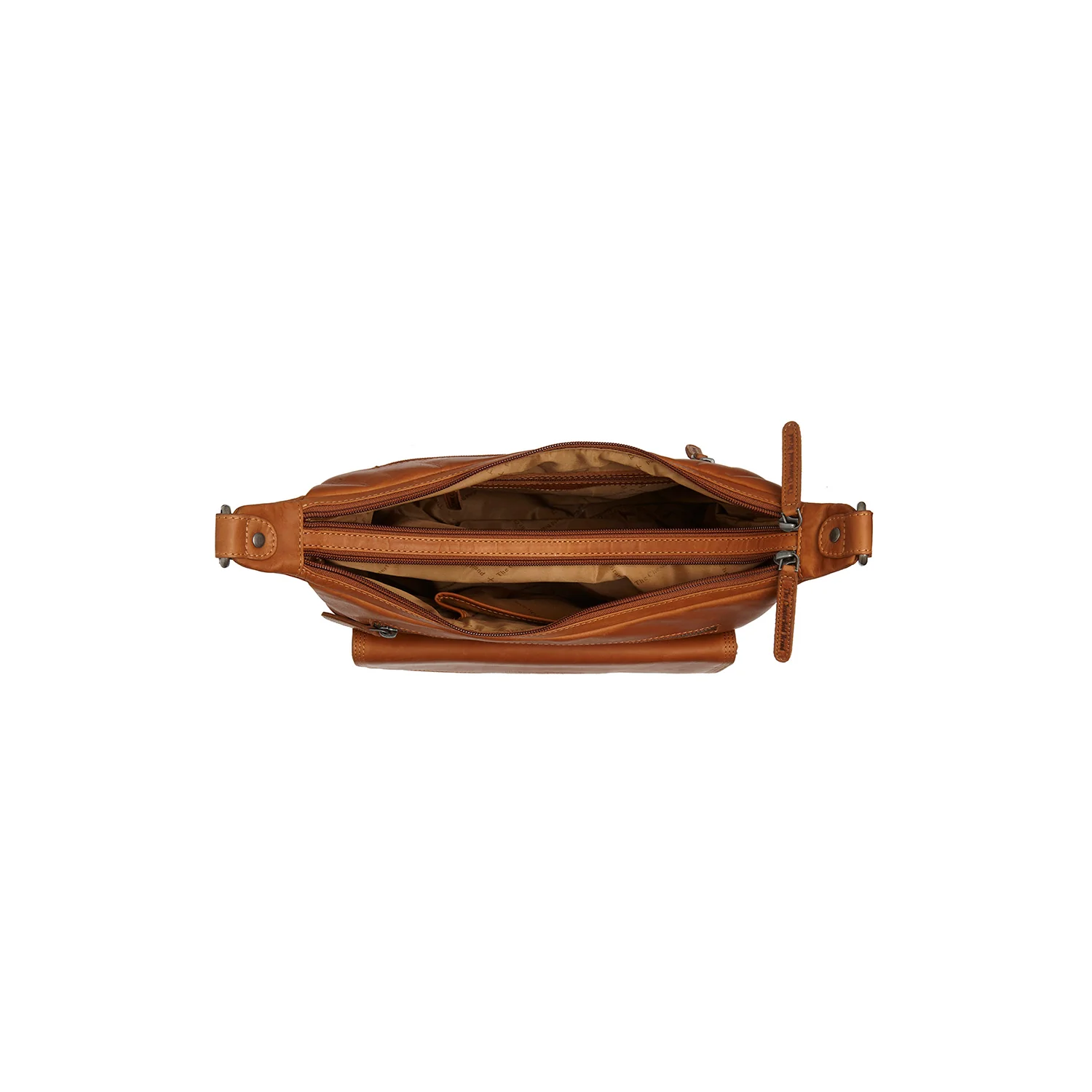 Leather Shoulder Bag Cognac Bryson - Image 4