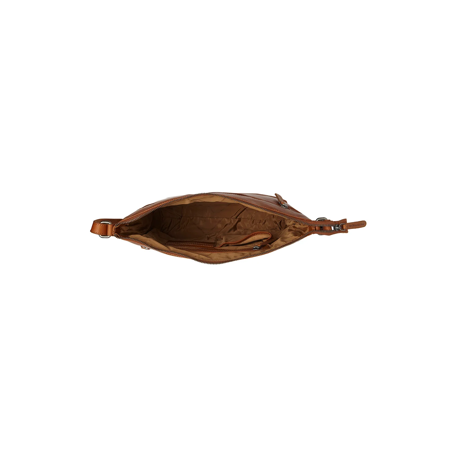 Leather Shoulder Bag Cognac Cartagena - Image 4