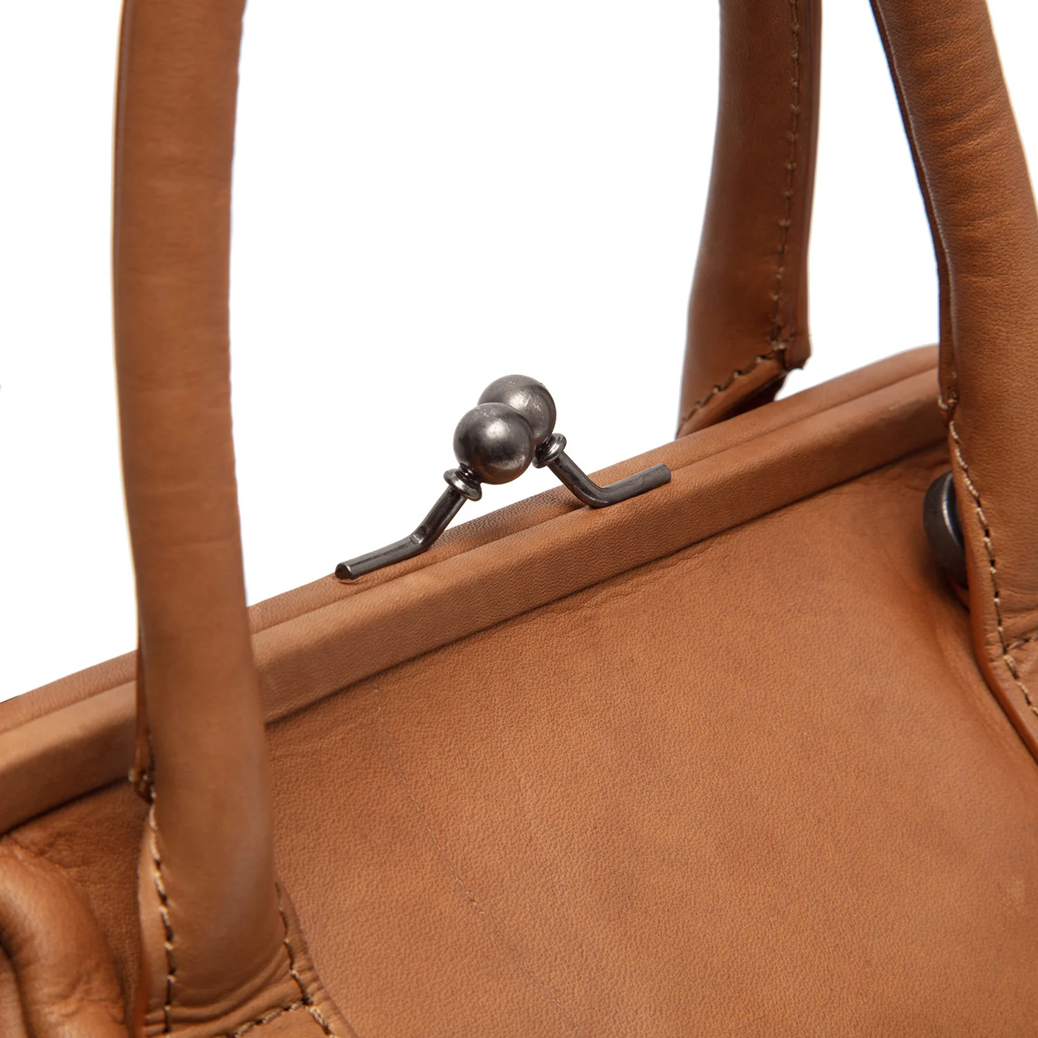 Leather Shoulder Bag Cognac Chili - Image 5