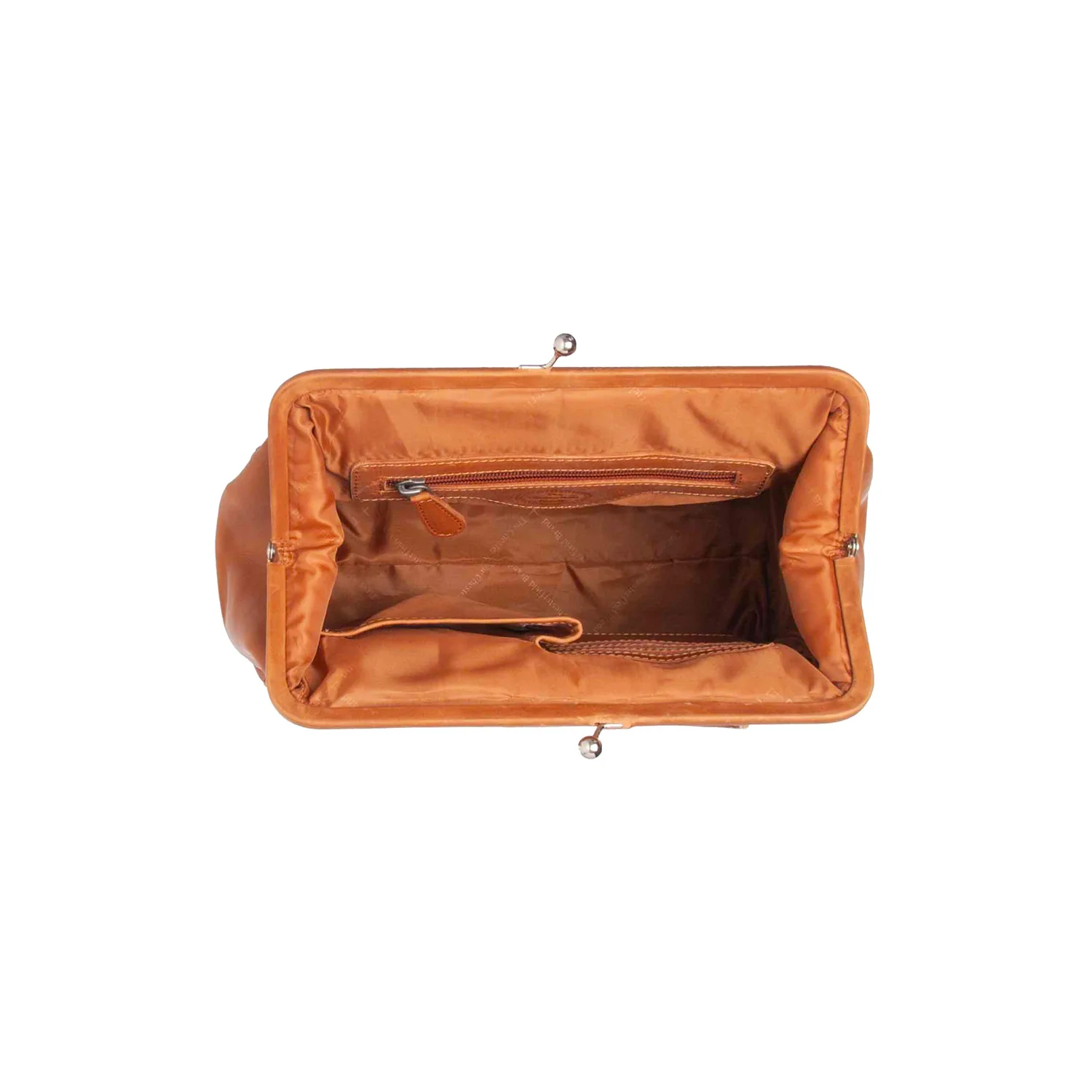 Leather Shoulder Bag Cognac Dorin - Image 5