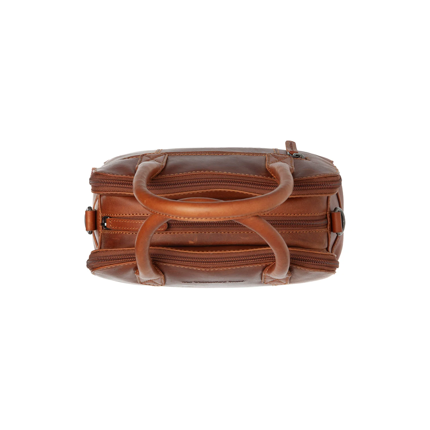 Leather Shoulder Bag Cognac Ezra - Image 4