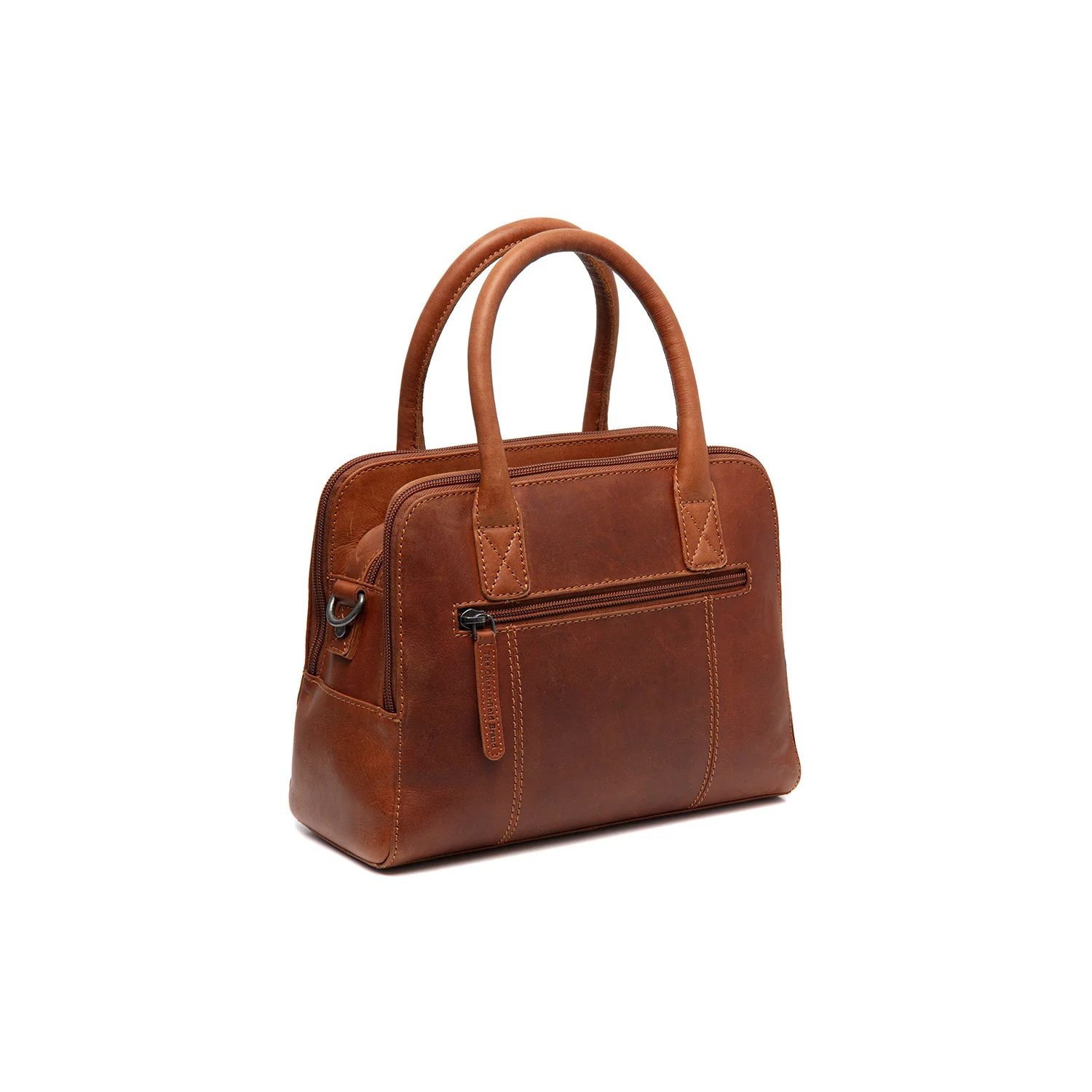Leather Shoulder Bag Cognac Ezra - Image 8