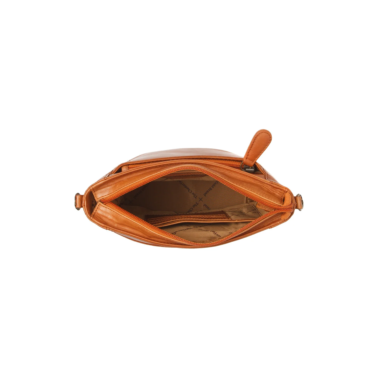Leather Shoulder Bag Cognac Fintona - Image 5
