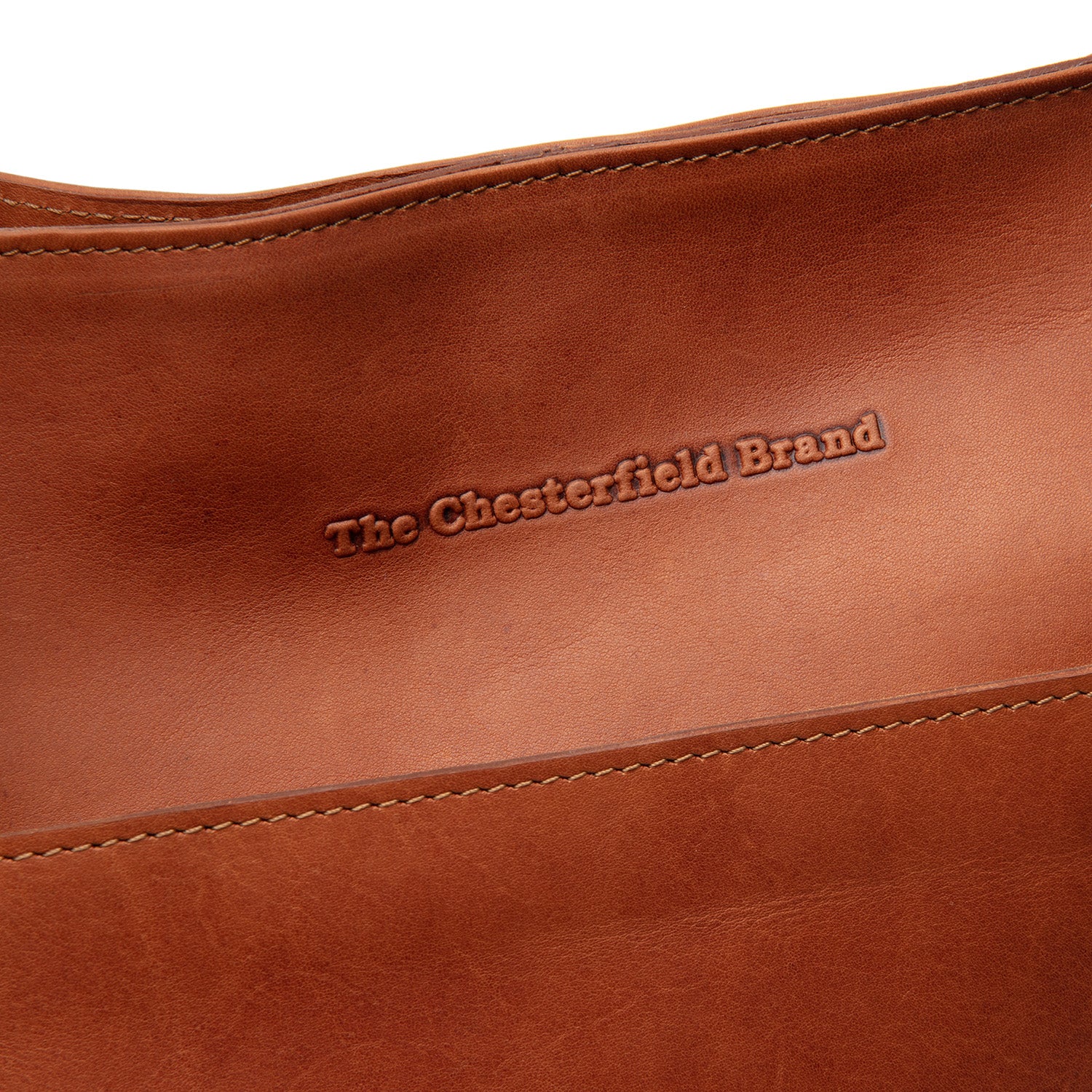 Leather Shoulder Bag Cognac Fioline - Image 5
