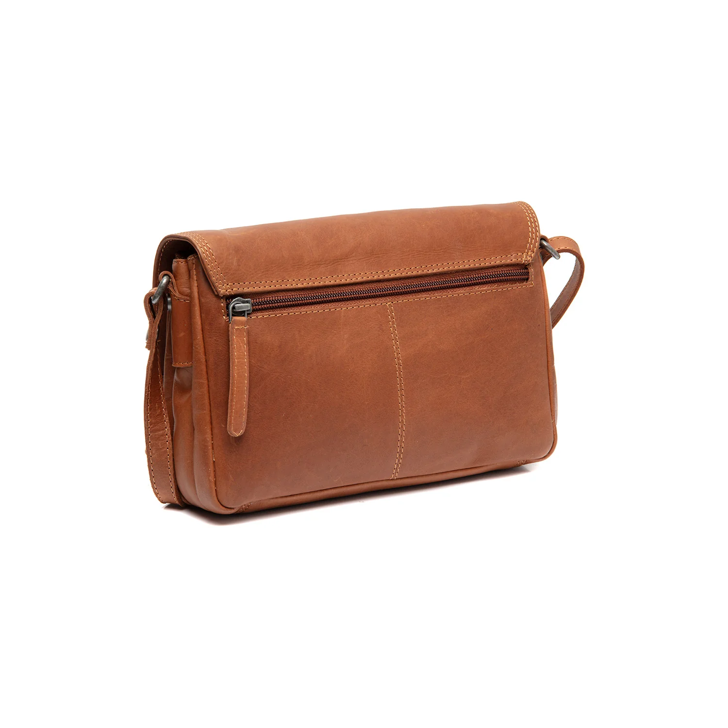Leather Shoulder Bag Cognac Forano - Image 7