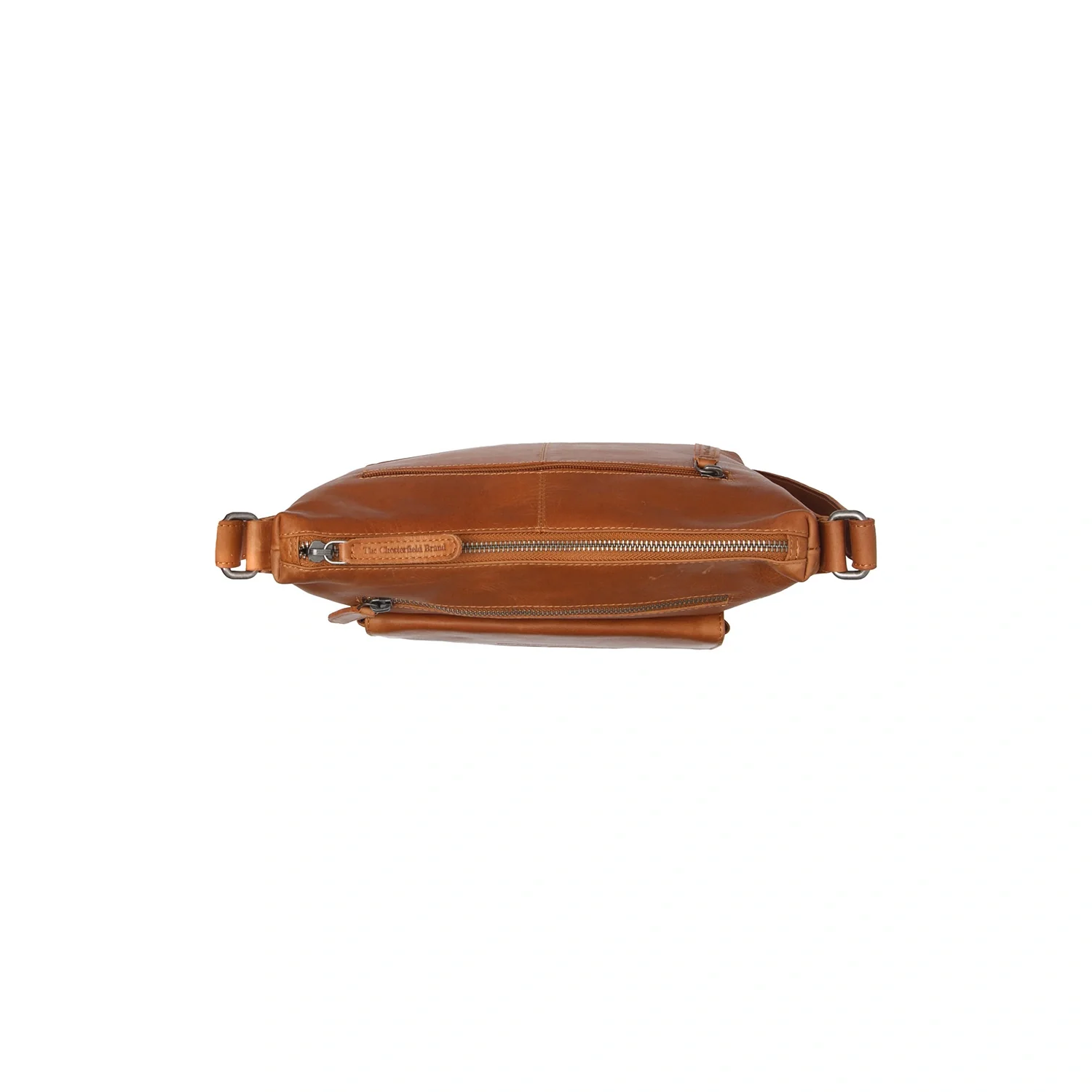 Leather Shoulder Bag Cognac Hailey - Image 4