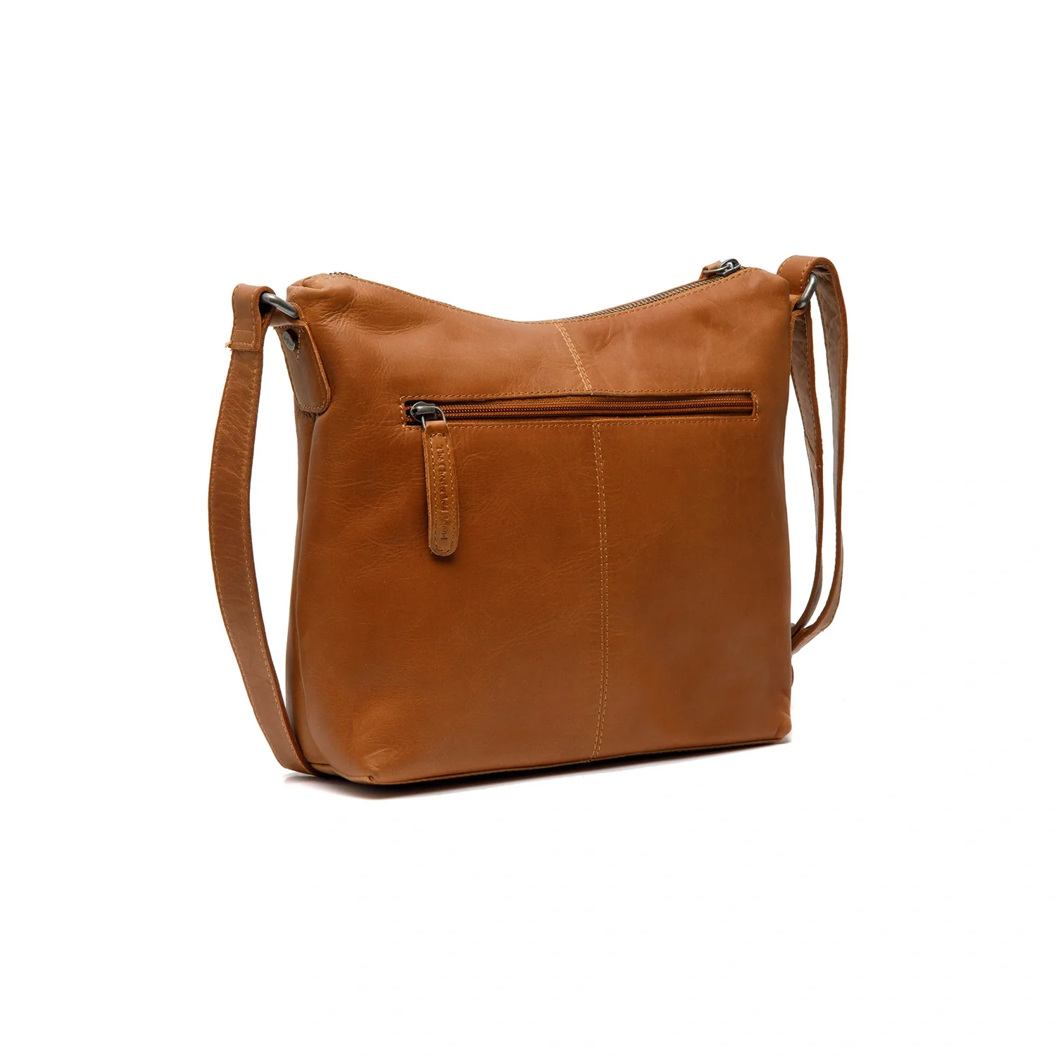 Leather Shoulder Bag Cognac Hailey - Image 6