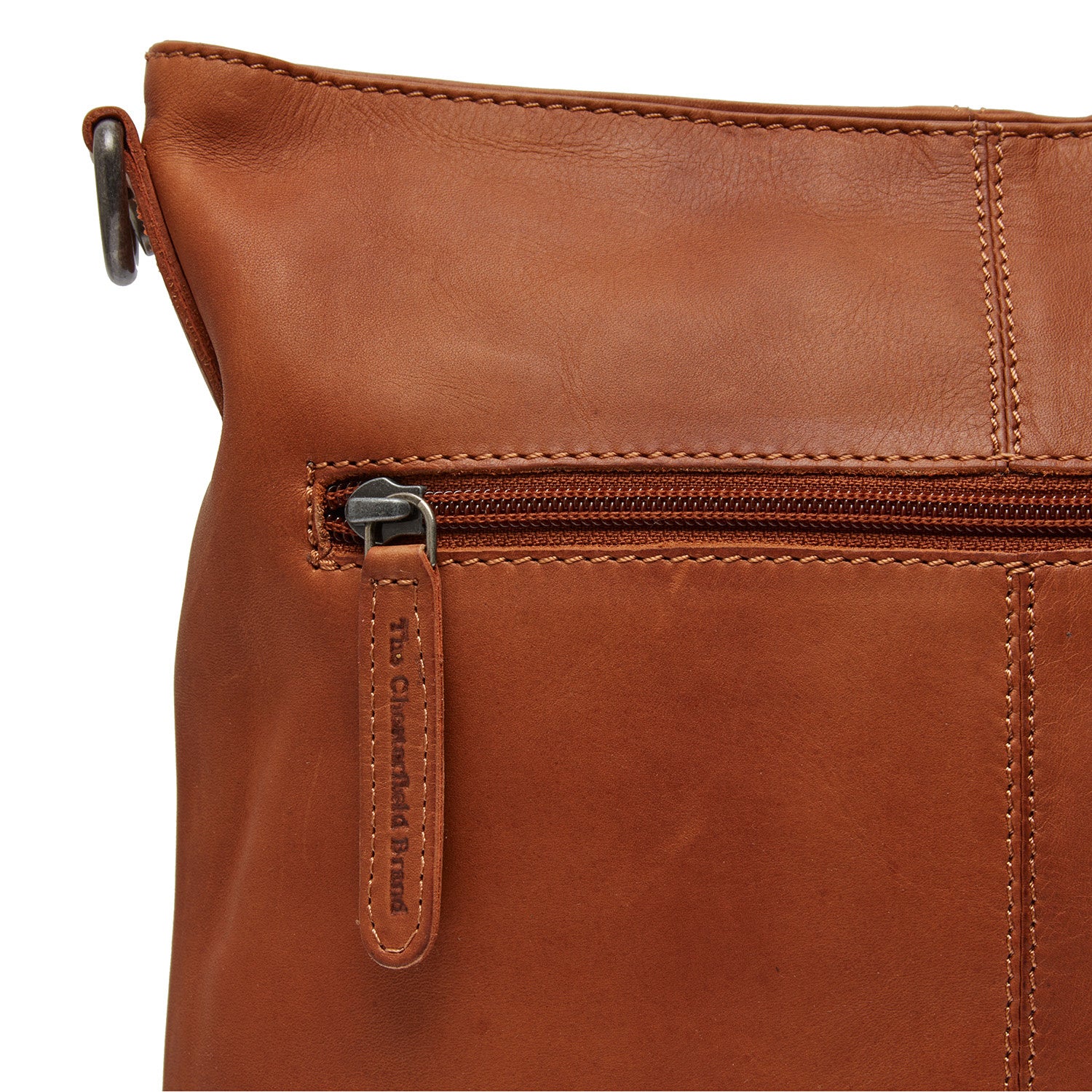 Leather Shoulder Bag Cognac Jen - Image 6