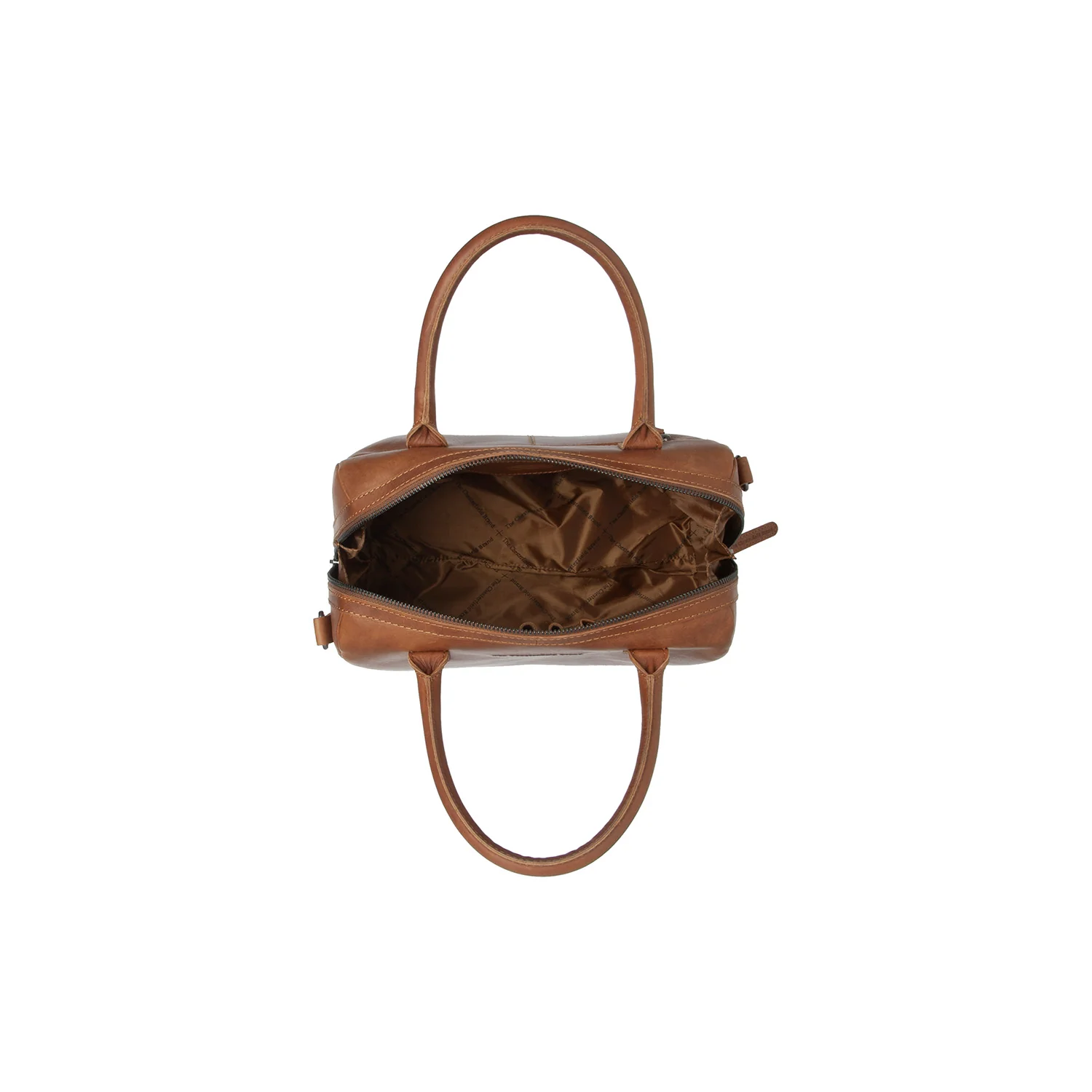 Leather Shoulder Bag Cognac Langton - Image 6
