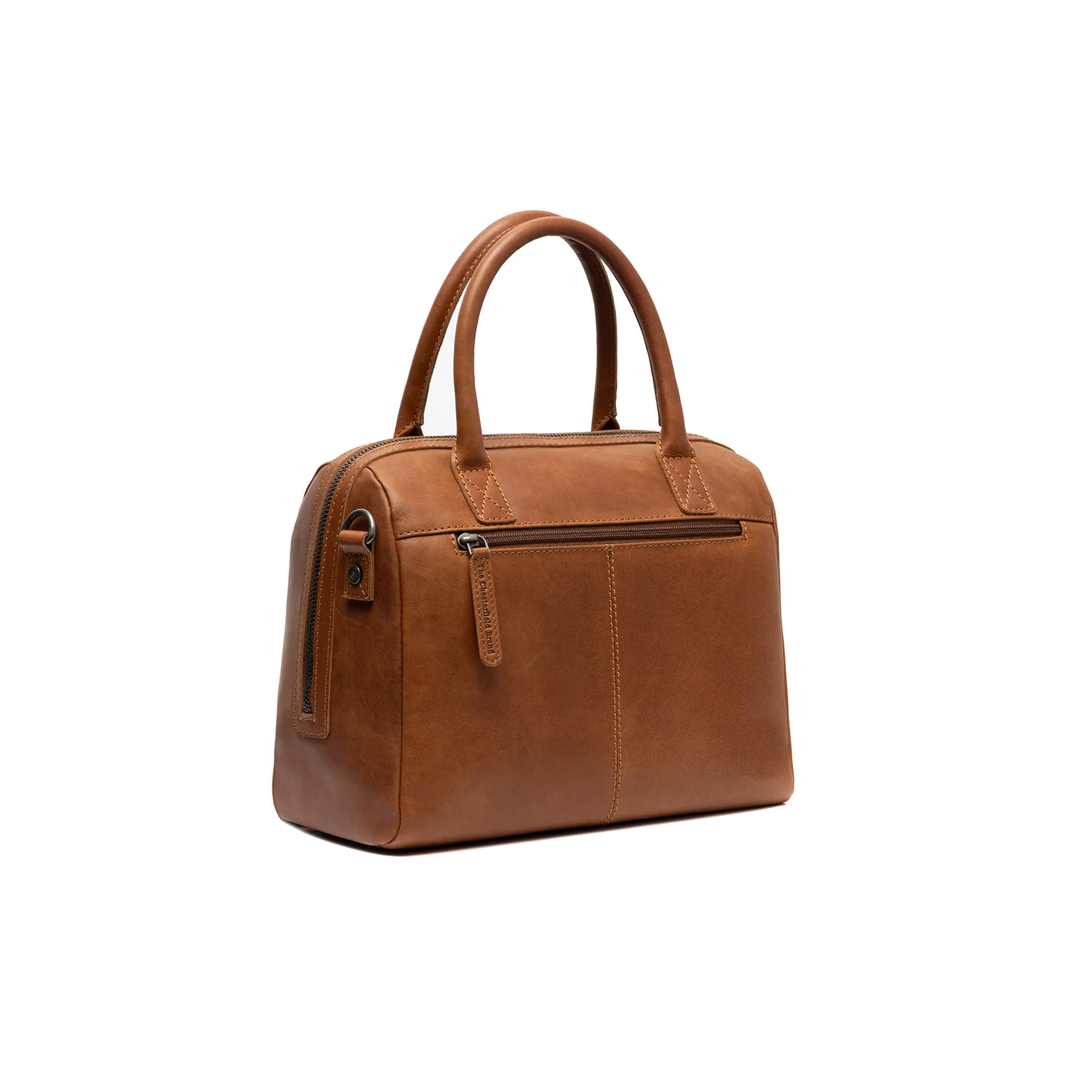 Leather Shoulder Bag Cognac Langton - Image 8