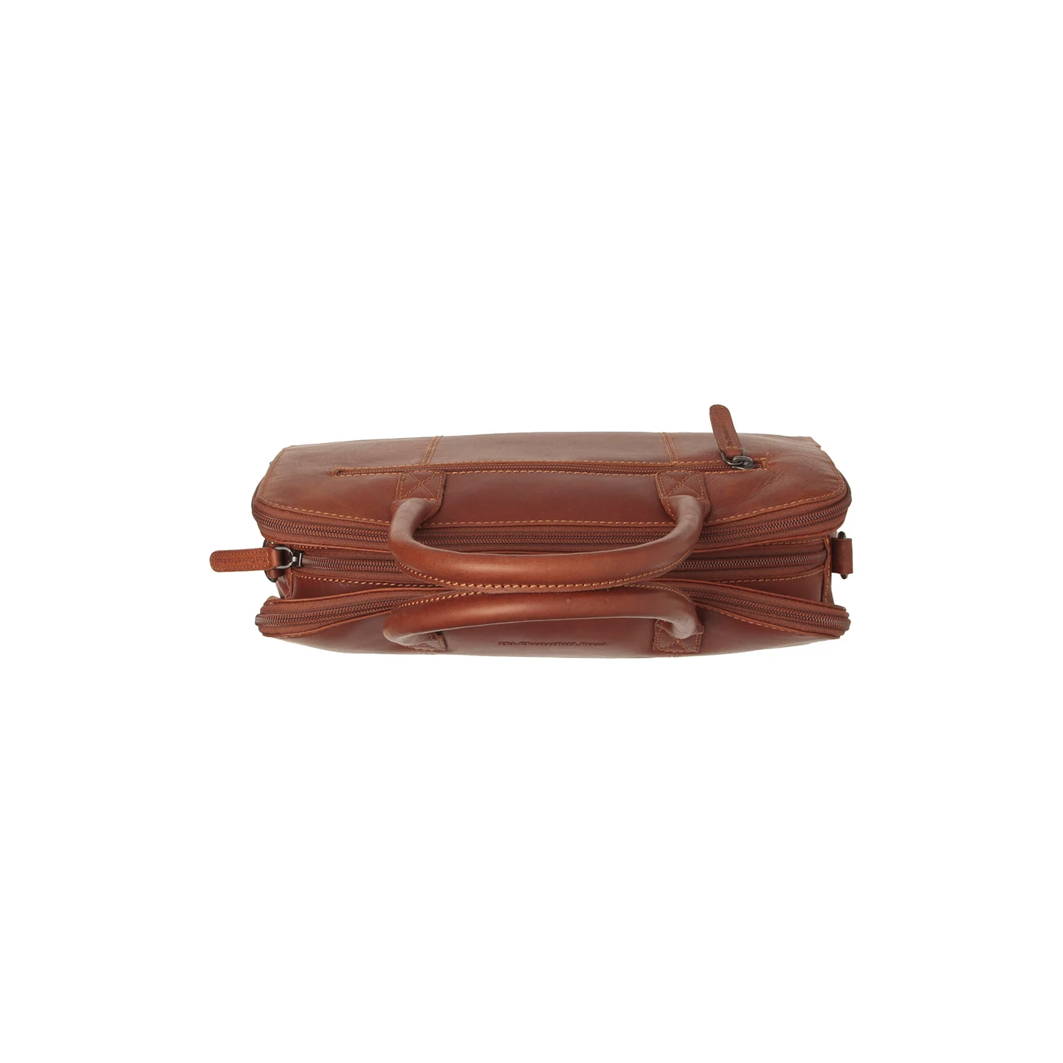 Leather Shoulder Bag Cognac Layton - Image 3