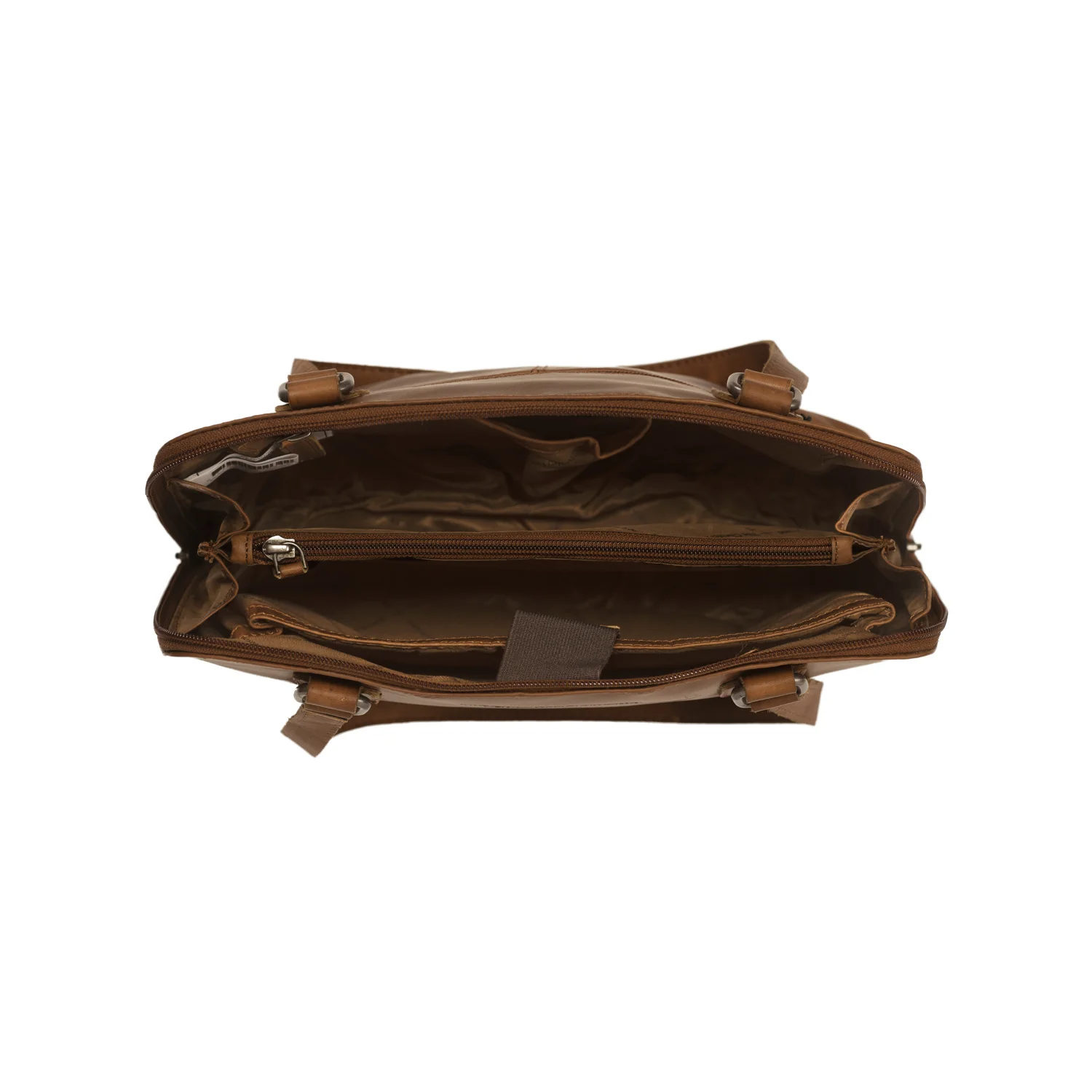 Leather Shoulder Bag Cognac Manon - Image 3
