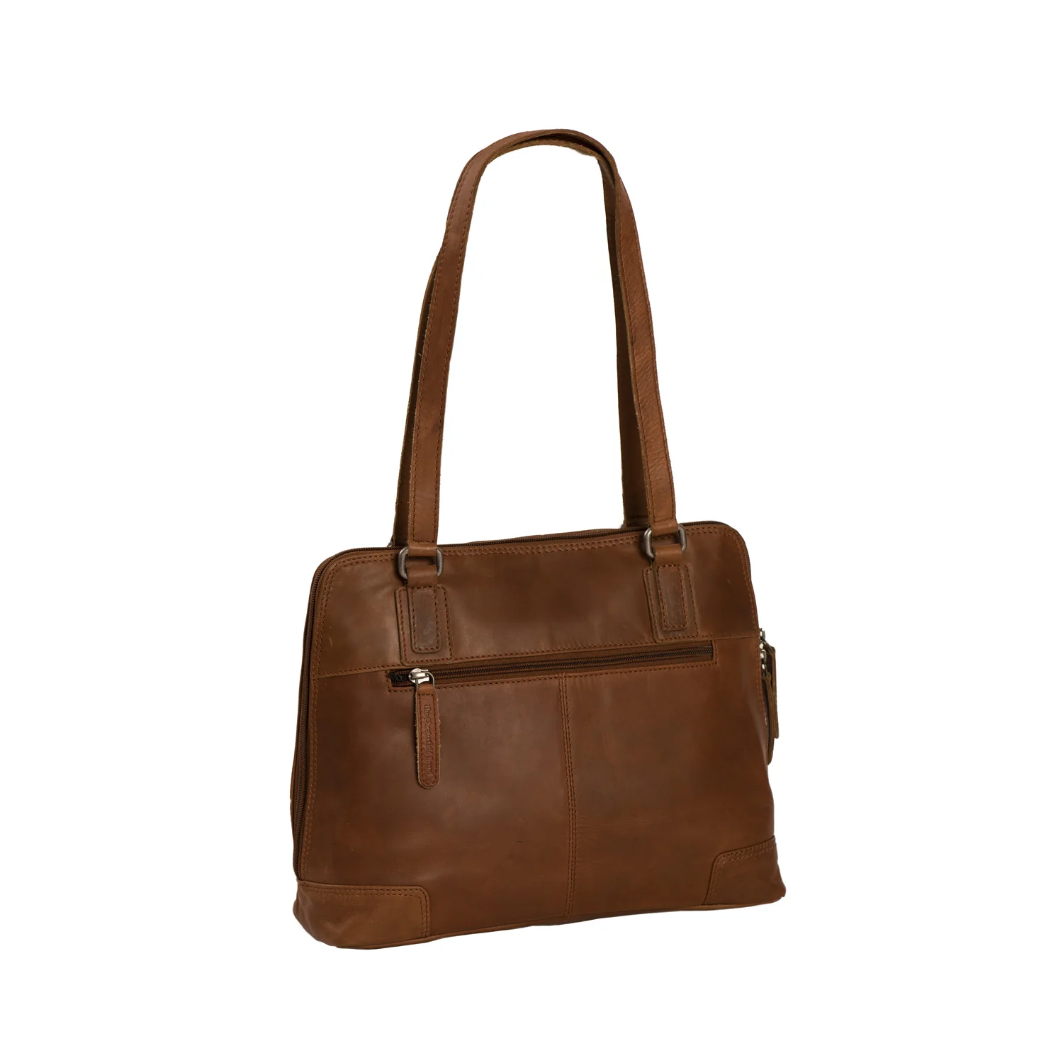 Leather Shoulder Bag Cognac Manon - Image 4