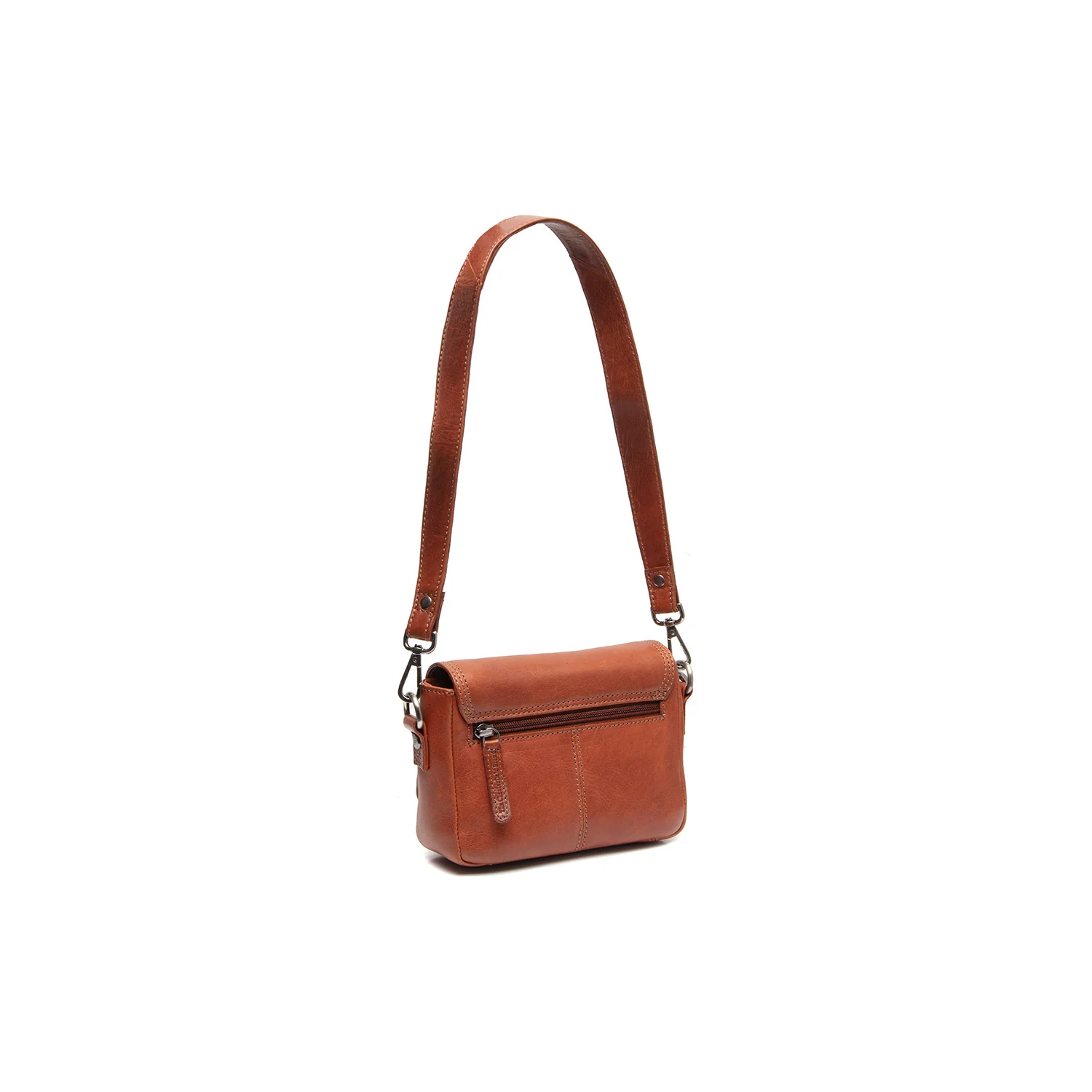 Leather Shoulder Bag Cognac Marcella - Image 7