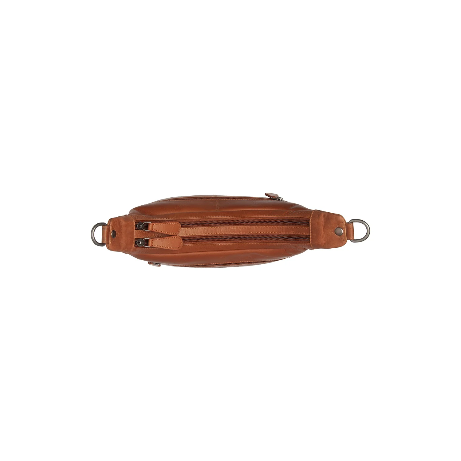 Leather Shoulder Bag Cognac Mirave - Image 5
