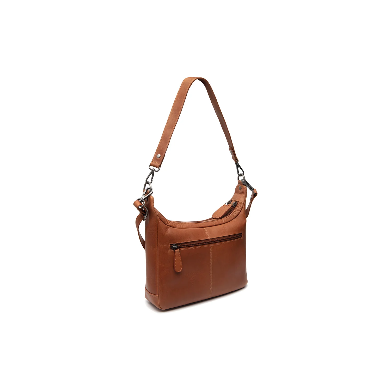 Leather Shoulder Bag Cognac Mirave - Image 8