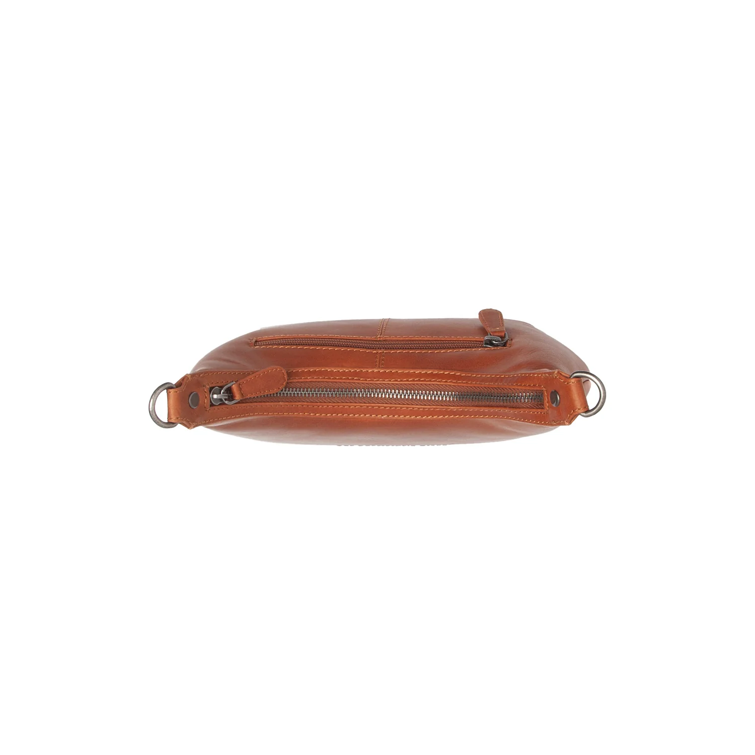 Leather Shoulder Bag Cognac Nancy - Image 3